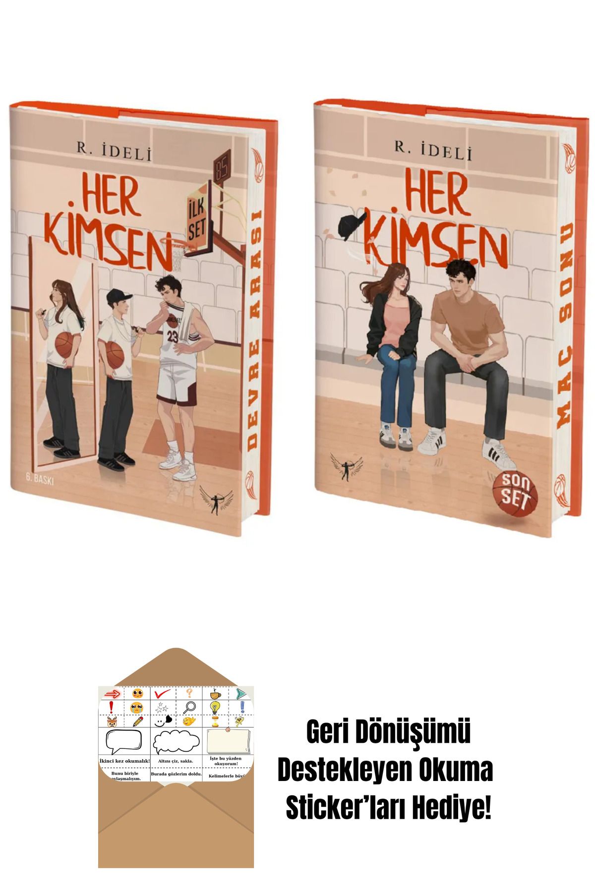 Artemis Yayınları Her Kimsen İlk Set + Son Set 2 Kitap R. İdeli (Ciltli) + Okuma Sticker'ları