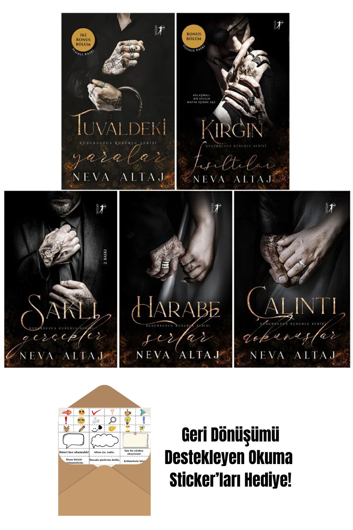 Artemis Yayınları Kusursuzca Kusurlu Serisi 5 Kitap Set + Okuma Sticker'ları