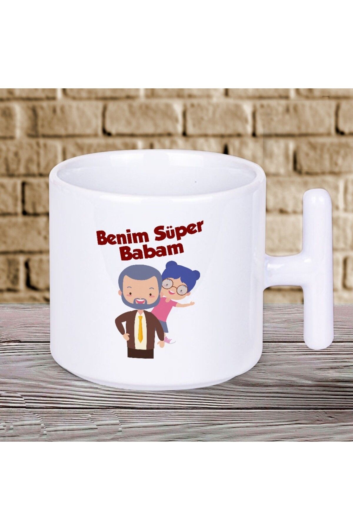 Nostaljik Lezzetler Benim Süper Babam Baskılı Babalar Gününe Özel Süper Babalara Hediyelik T Kupa Bardak