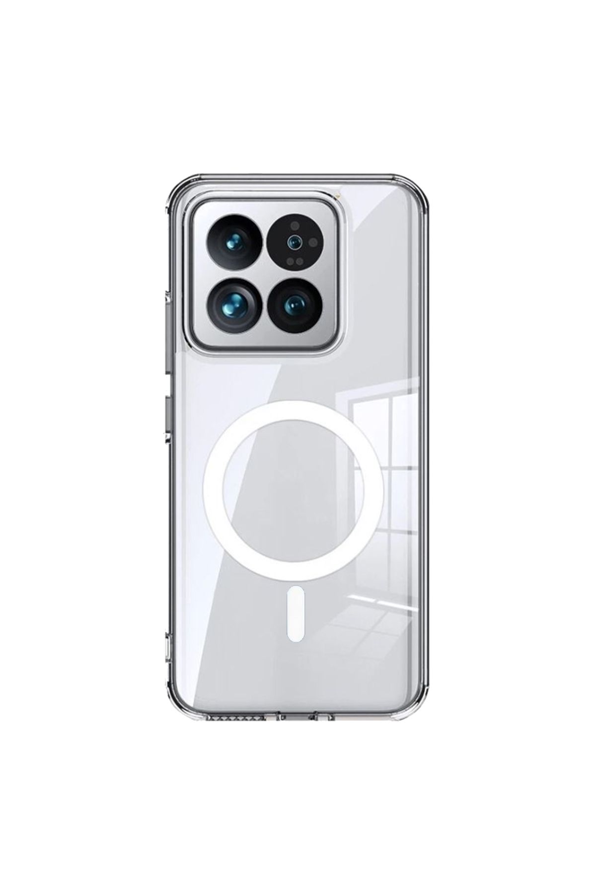 Gpack Xiaomi 15 Pro uyumlu Kılıf M-Safe Kablosuz Şarj Özellikli MPL Sert Mika Şeffaf