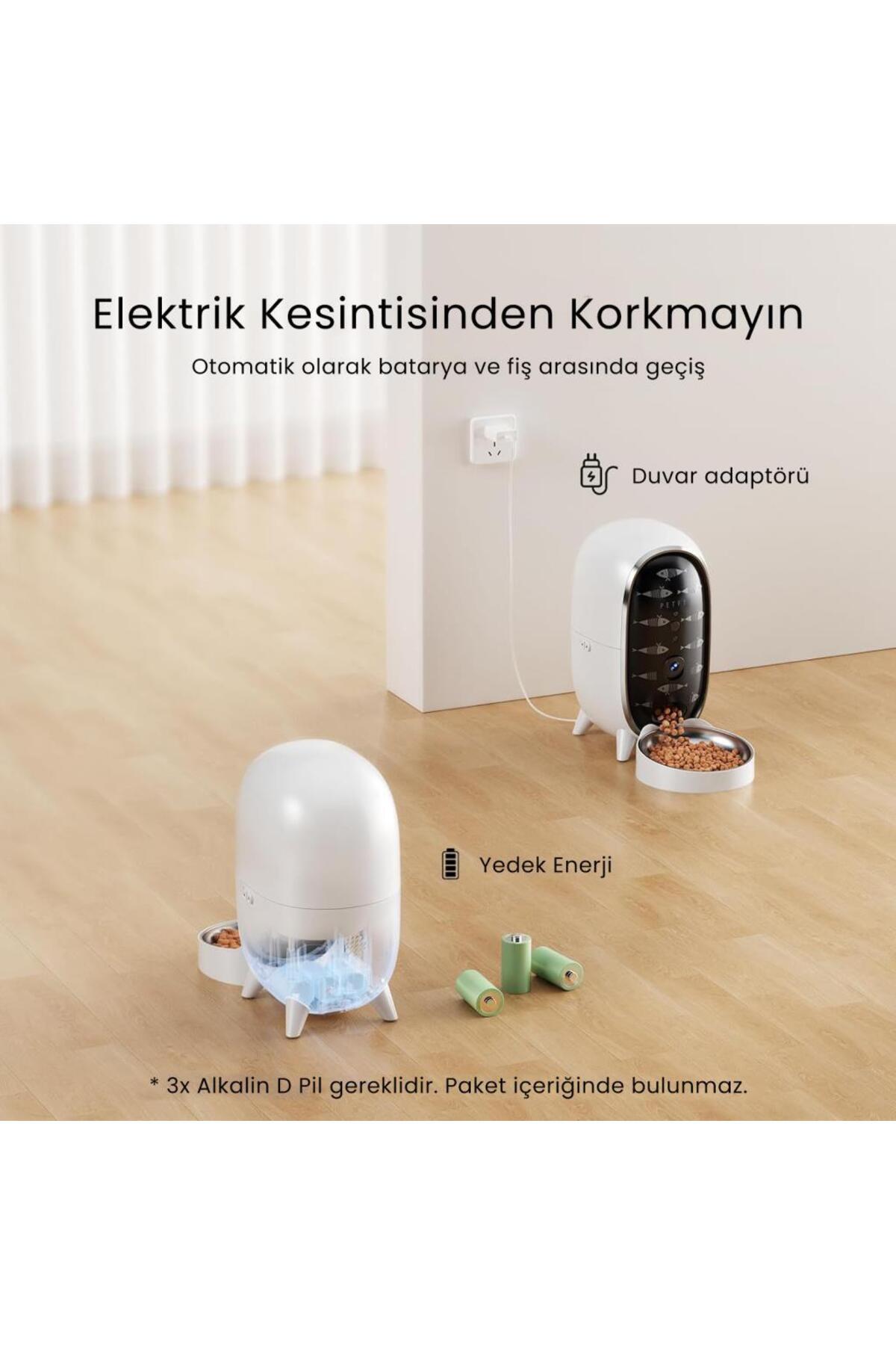 Petfit-Meow Pure 3L Smart Automatic Cat Dog Food Container Feeding Unit with Wi-Fi Camera (Voice Command 5