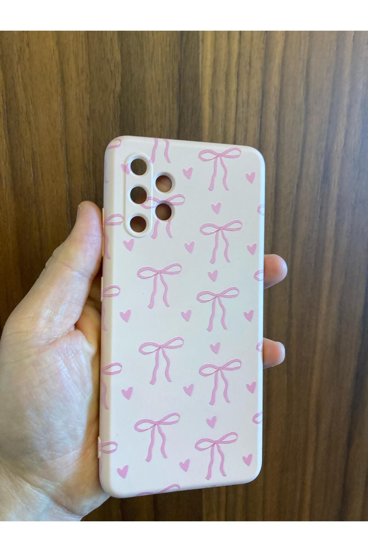 Newon Samsung Galaxy S25 Ultra Fiyonk/kurdele Baskılı Içi Kadife Silikon Telefon Kılıfı Kapak Cover Case
