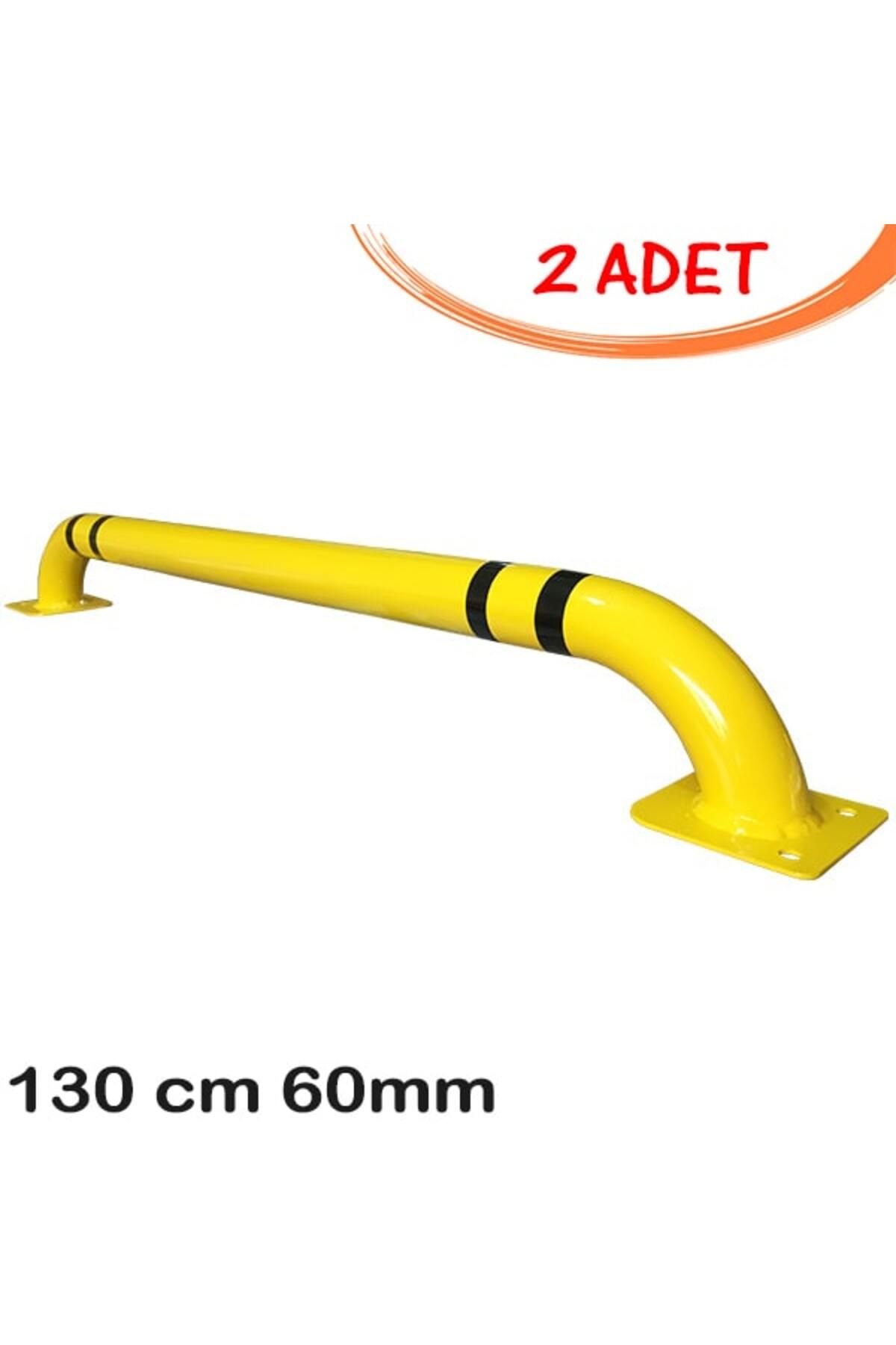 İlgi Trafik Otopark Ayırma Otopark Ayırıcı Araç Stoperi Yaslama Demiri Bariyeri 130cm Ø60mm 2.5mm (2 ADET)