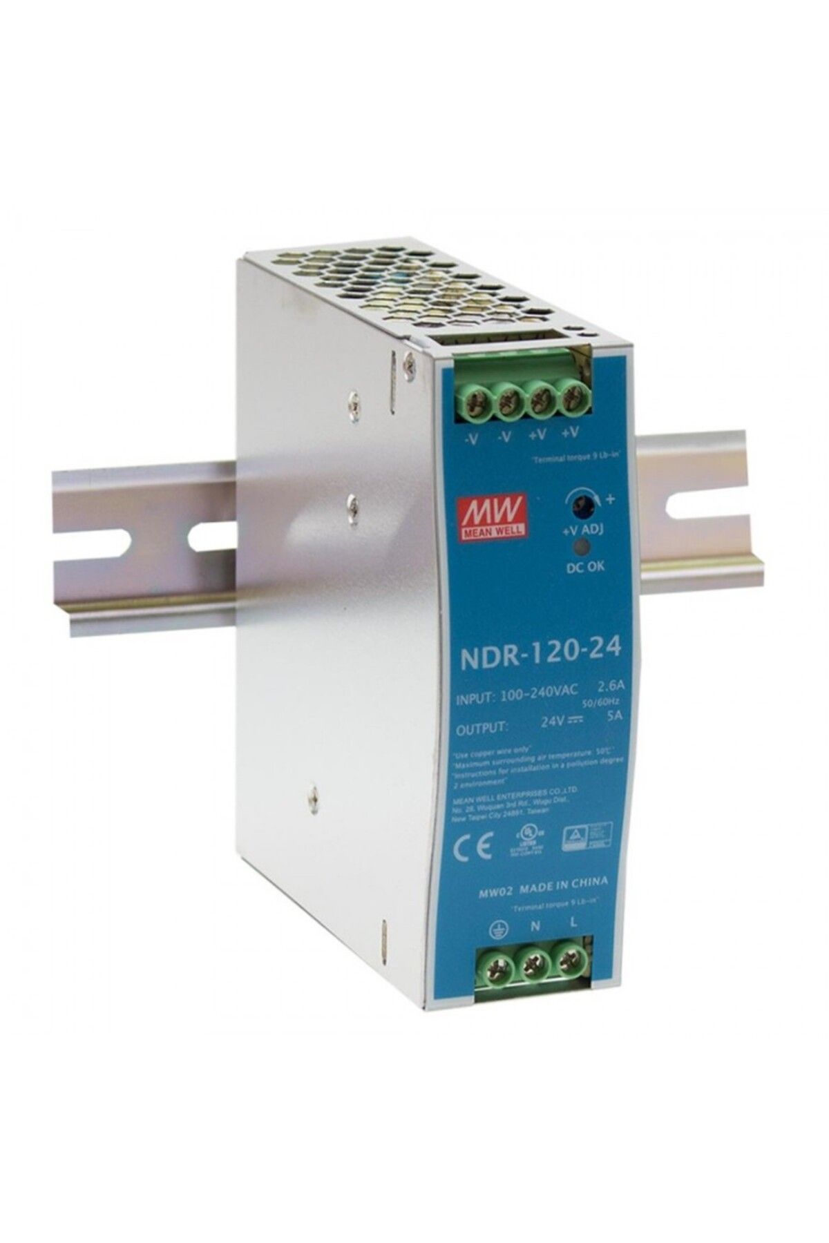 MEAN WELL NDR-120-12 V 10 AMPER PROFOSYENEL ADAPTÖR