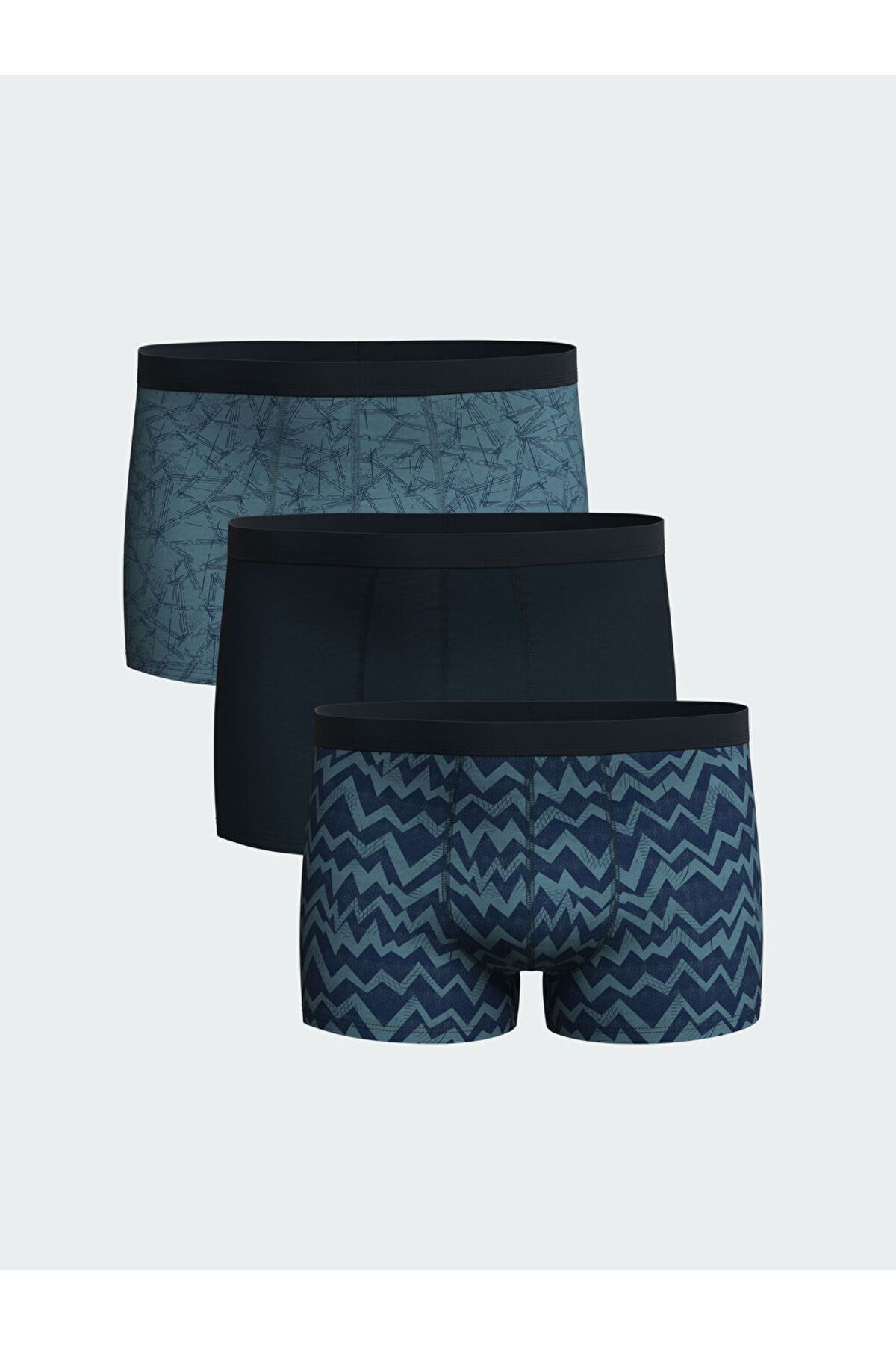 LC Waikiki Yeni Sezon Standart Kalip Pamuklu Esnek Erkek Boxer 3'lu - S5EN70Z8