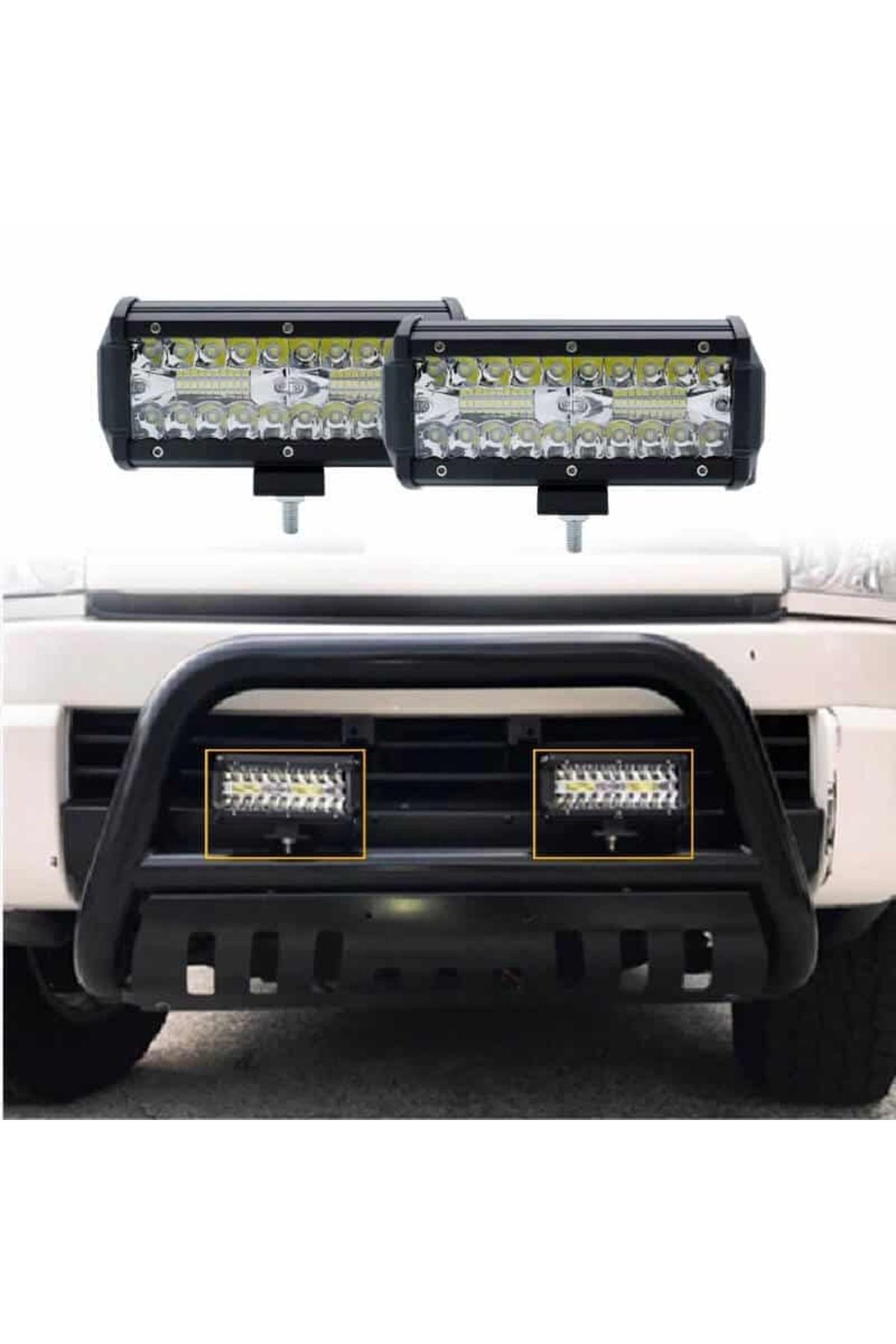 AUTOREY-Projector LED Bar Strobe 120W and 7000 Lumens with 5 Functions White and Yellow Light 3