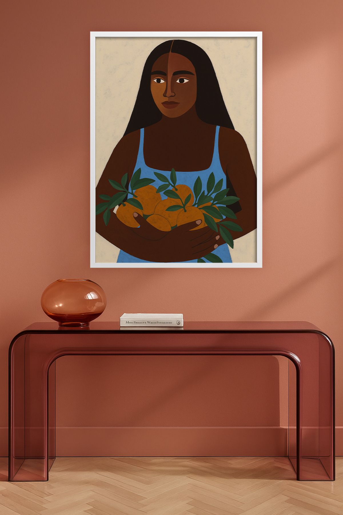HOMEPACK Tekli Ahşap Çerçeveli Tablo Tek Parça Poster Tablo TK/KARINA07