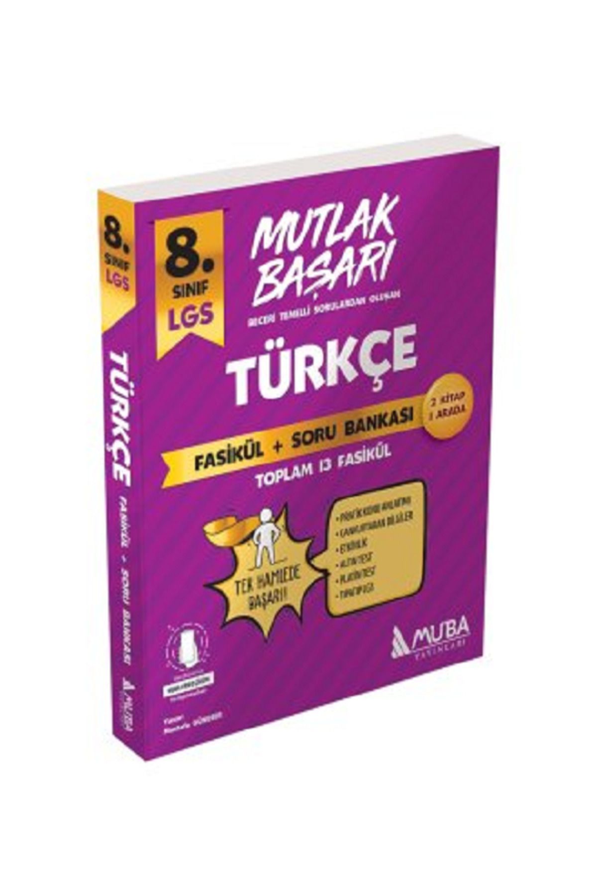 Evrensel İletişim Yayınları 8.Sınıf MUBA Mutlak Başarı Türkçe Fasikül + Soru Bankası / Toplam 13 Fasikül / 2 Kitap 1 Arada