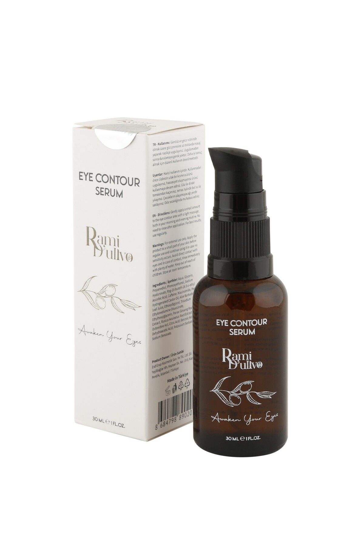 Rami Dulivo Göz Çevresi Serumu Morluk, Şişlik & Göz Altı Torbalarına Karşı Etkili | 30ml