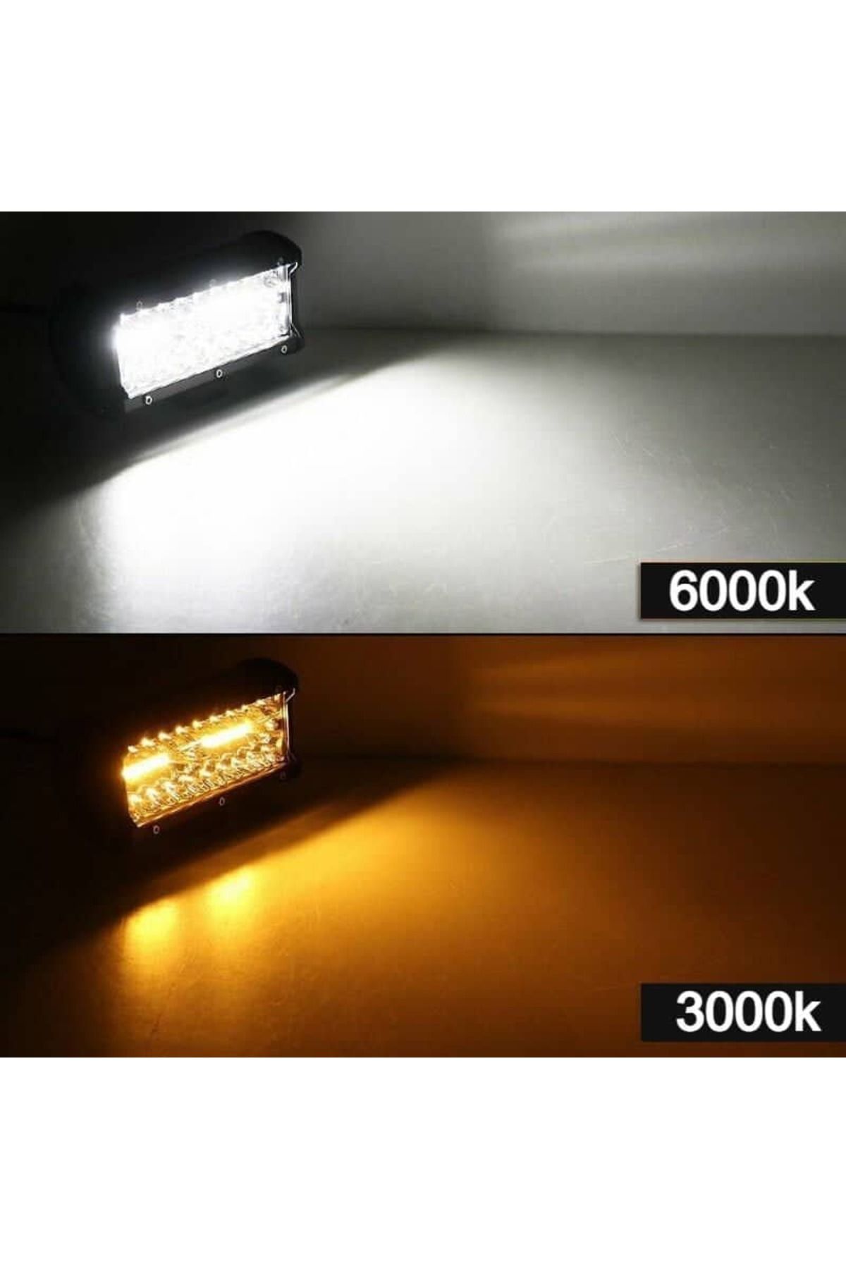 AUTOREY-Projector LED Bar Strobe 120W and 7000 Lumens with 5 Functions White and Yellow Light 6