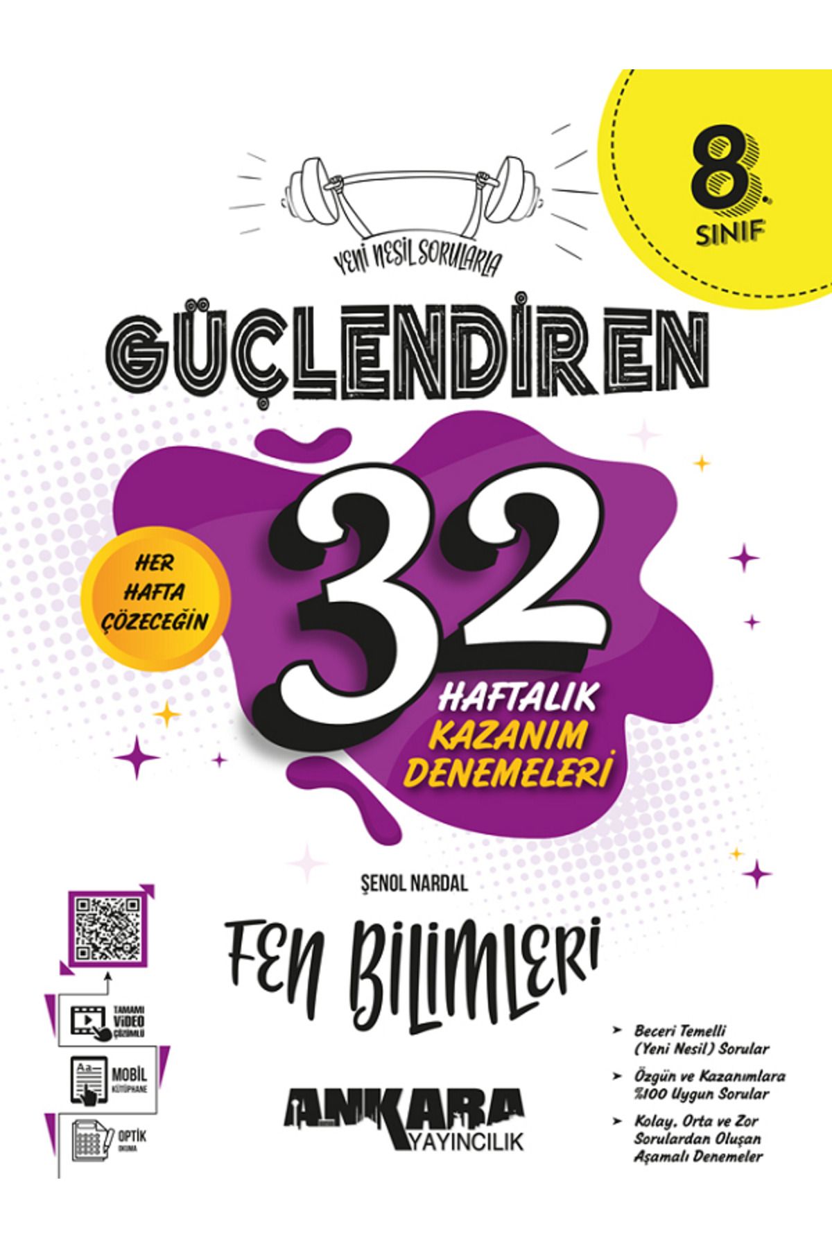 Evrensel İletişim Yayınları 8.Sınıf Ankara Güçlendiren Fen Bilimleri 32 Haftalık Kazanım Denemeleri / Yeni Nesil Sorularla