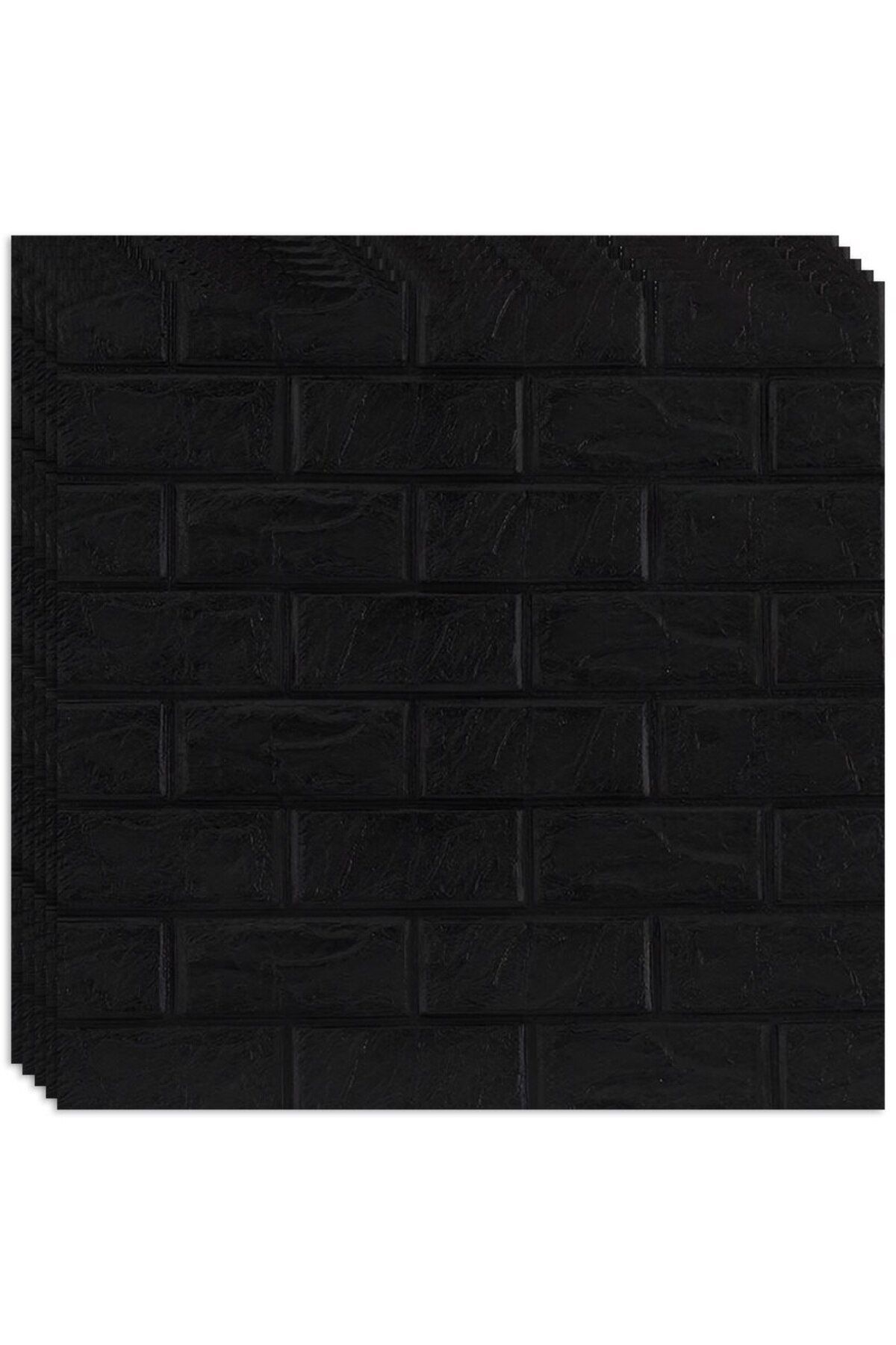HOZRO-Set 100 x Tapet 3D HOZRO, imitation brick model, 53.90 sqm, modern design, easy to install, black 4