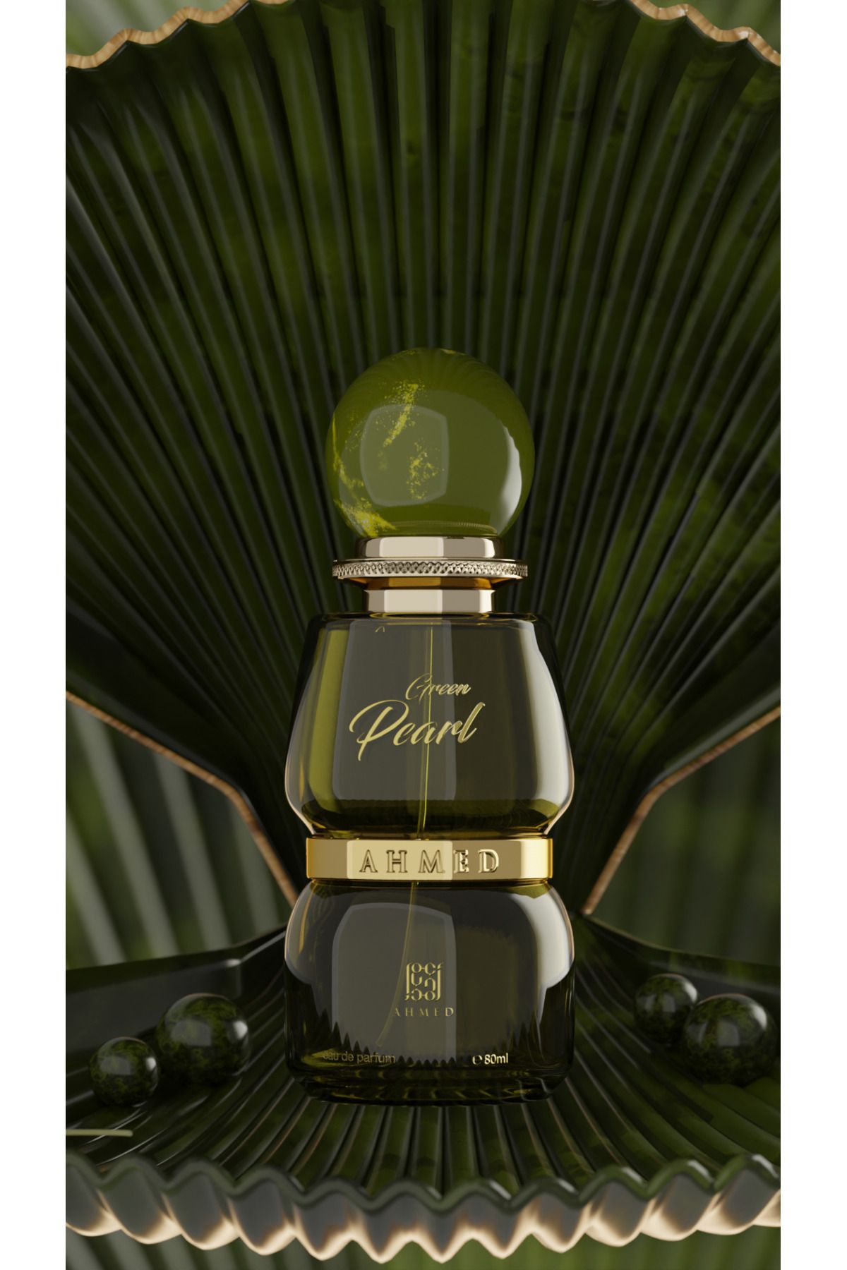 AHMED Green Pearl Parfüm - Meyvemsi Çiçeksi Kadın Parfümü 50 ml
