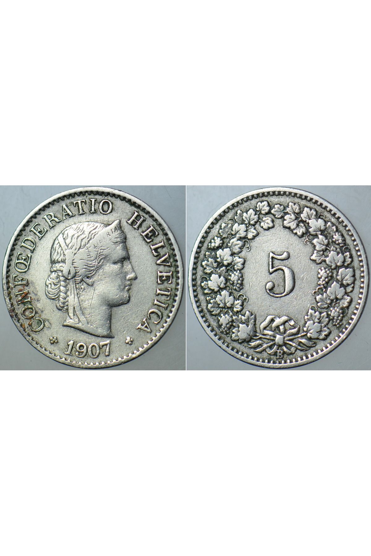 Banknoting İSVİÇRE 5 RAPPEN 1907.
