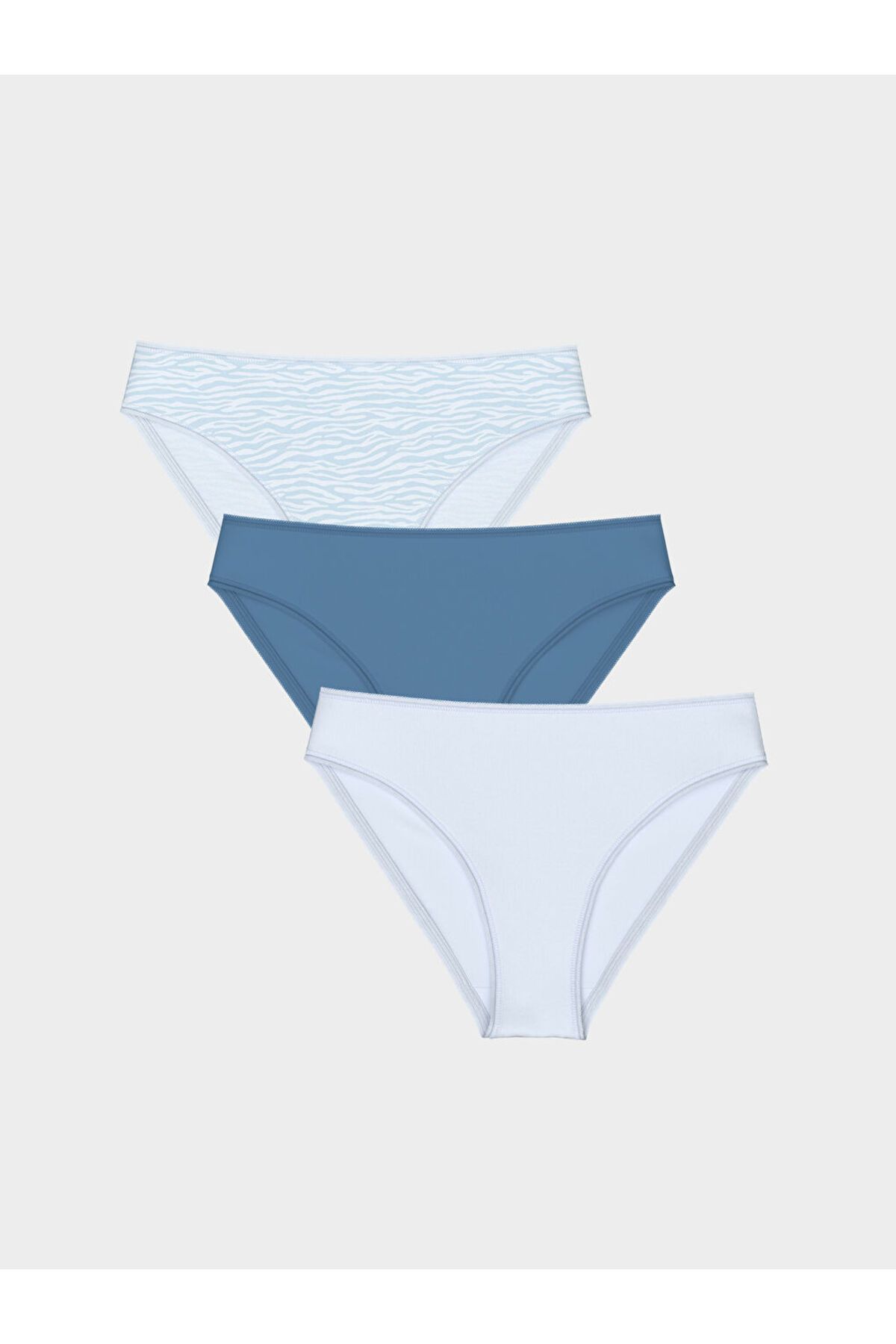 LC Waikiki Yeni Sezon Desenli Bikini Kulot 3'lu Paket - S5FA72Z8