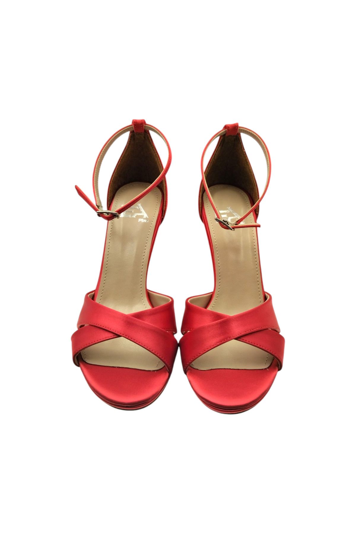 Escarpinshoes KADIN ABİYE BİLEKTEN BANTLI İNCE TOPUKLU PLATFORMLU AYAKKABI