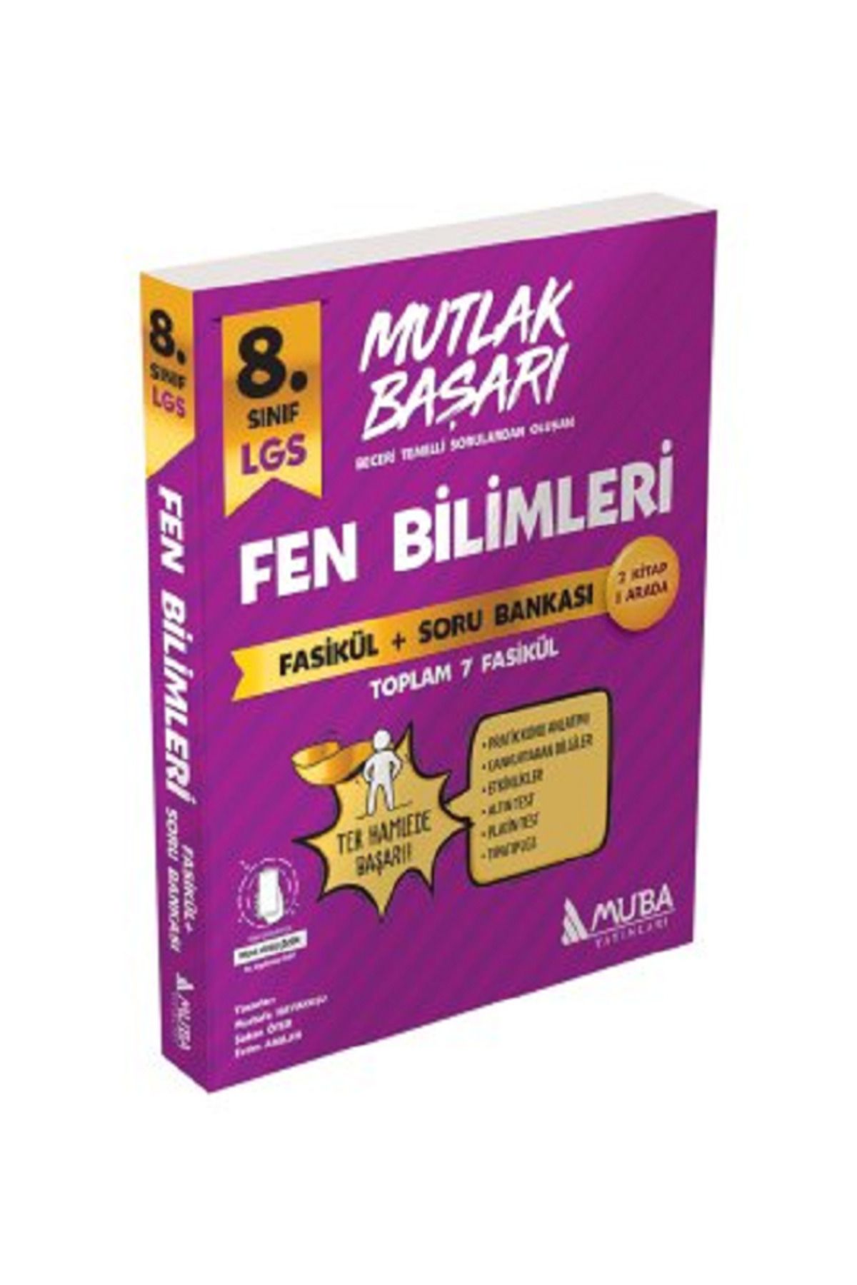 Evrensel İletişim Yayınları 8.Sınıf MUBA Mutlak Başarı Fen Bilimleri Fasikül + Soru Bankası / Toplam 7 Fasikül / 2 Kitap 1 Arada