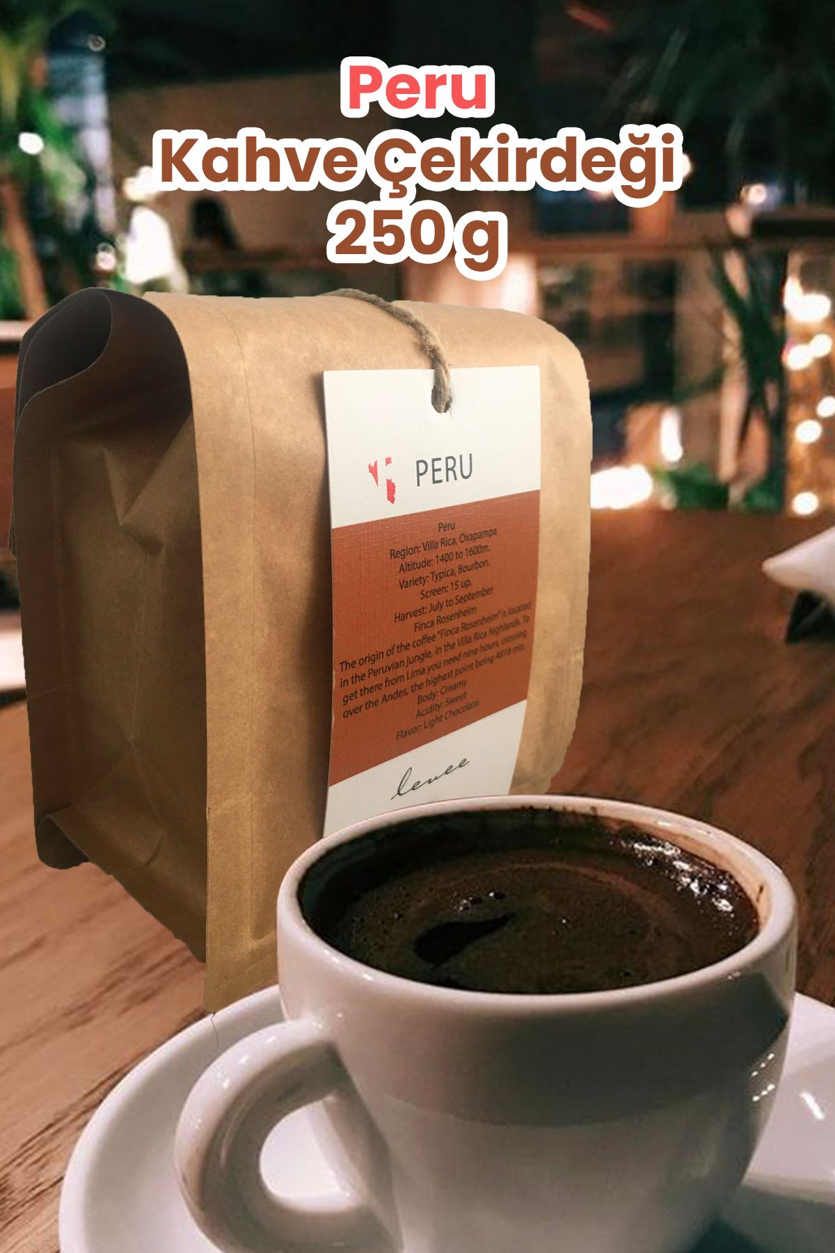Levee Peru Kahve Çekirdeği 250g
