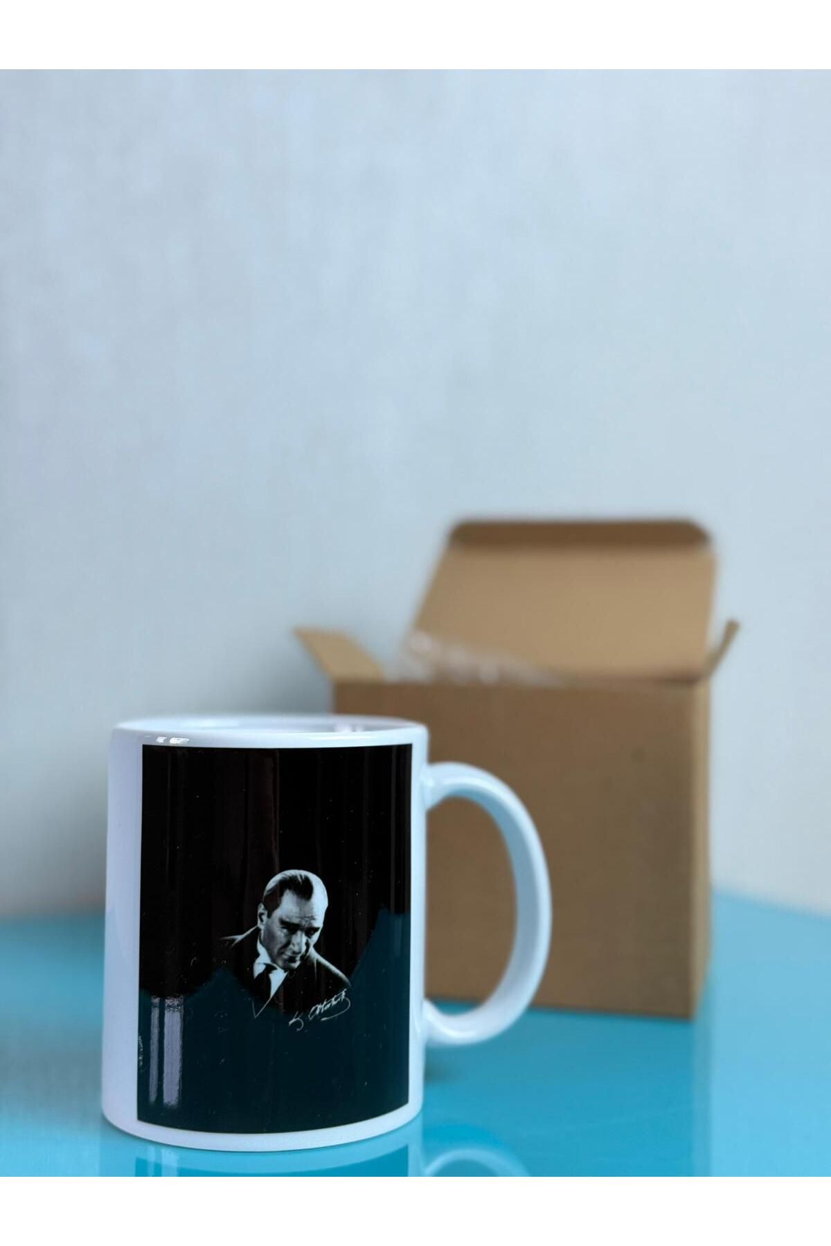 SARAL BROTHERS Mustafa Kemal Atatürk Desenli Kupa Bardak Model 2