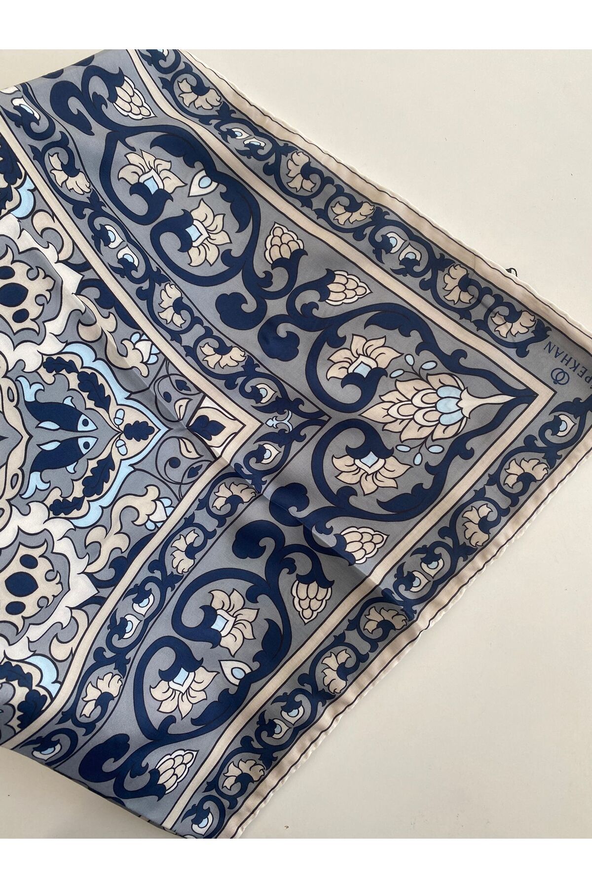 İpekhan Sırlı Desen İnce Pamuk Eşarp