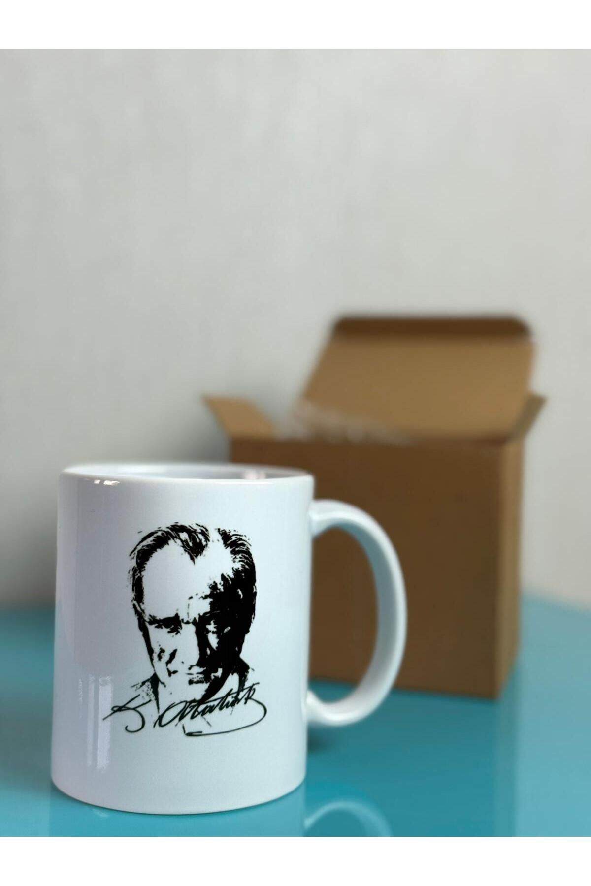 SARAL BROTHERS Mustafa Kemal Atatürk Desenli Kupa Bardak Model 2