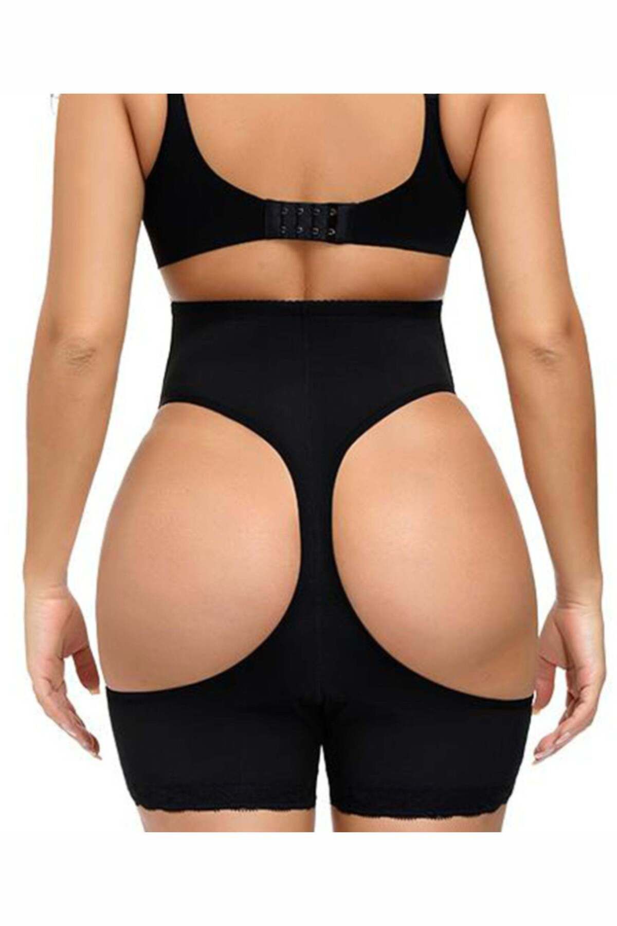 Linovit-Chiloți modelatori Lily - Push-up și corset - Negri - L/XL, Negru 2
