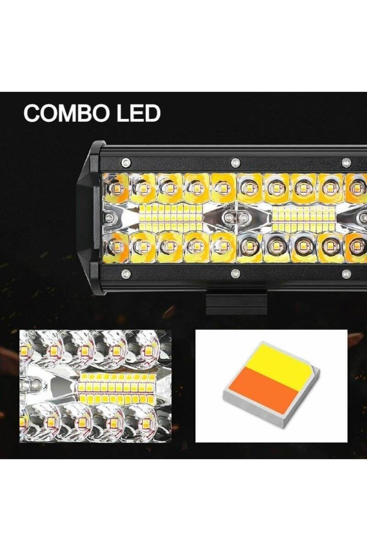 AUTOREY-Projector LED Bar Strobe 120W and 7000 Lumens with 5 Functions White and Yellow Light 4