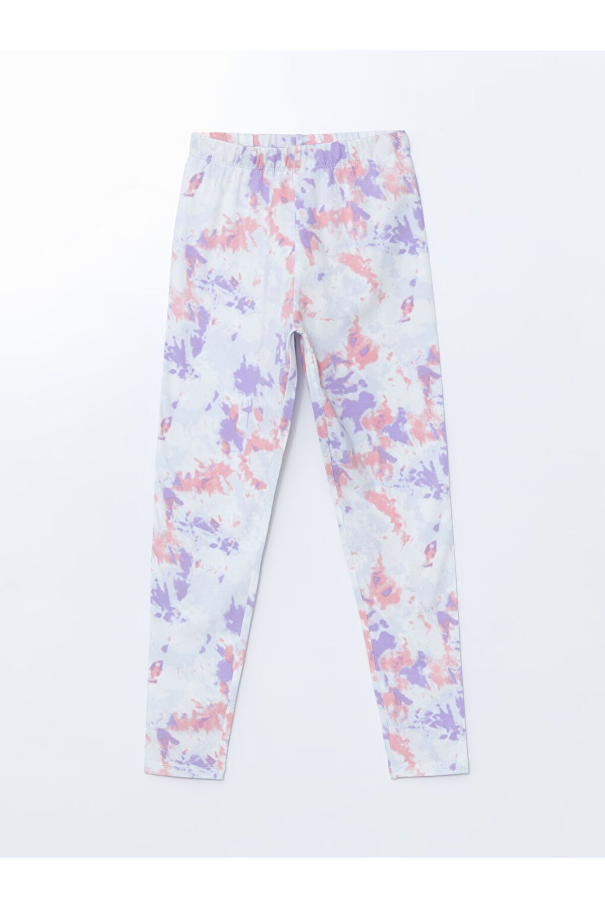 LC Waikiki Yeni Sezon Beli Lastikli Batik Desenli Kiz Cocuk Tayt - S57154Z4