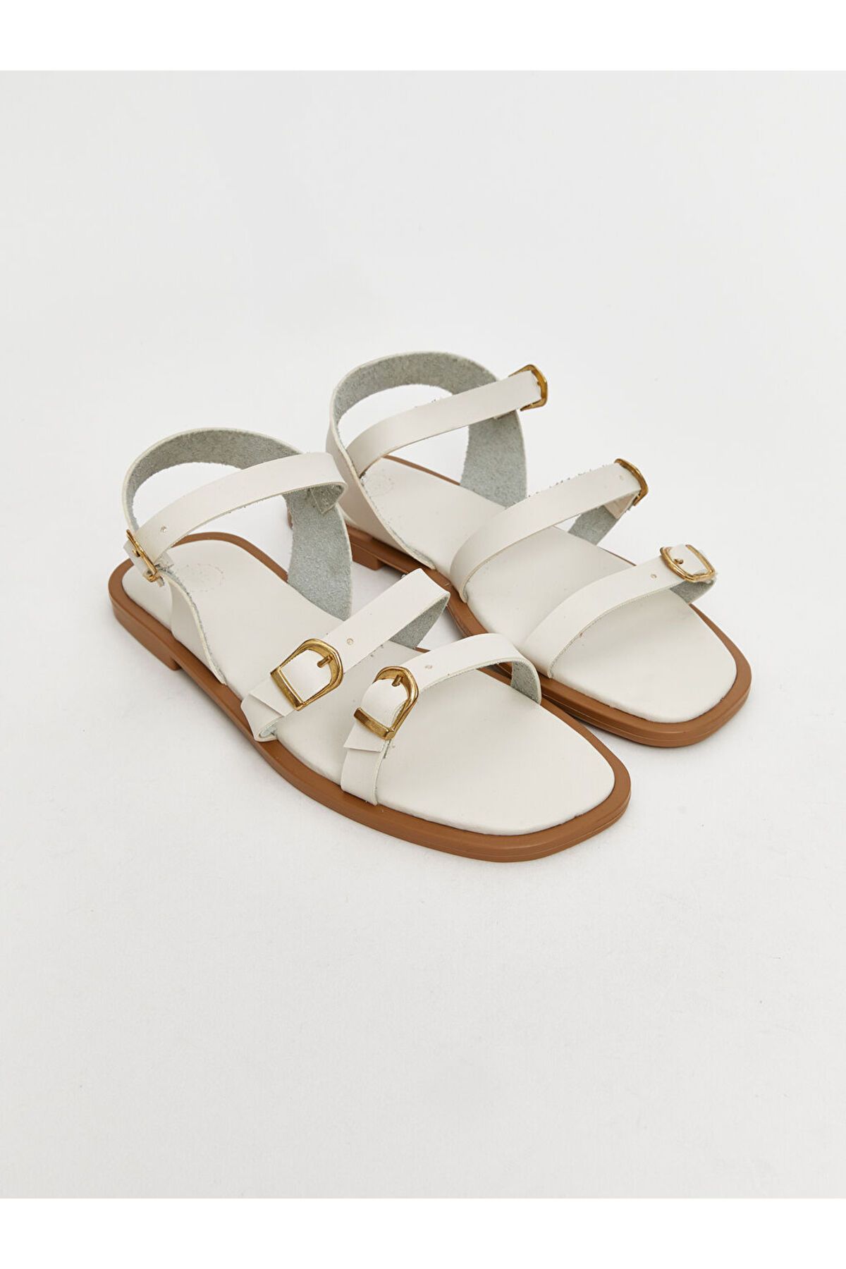 LC Waikiki Yeni Sezon Deri Gorunumlu Kadin Sandalet - S5MF82Z8