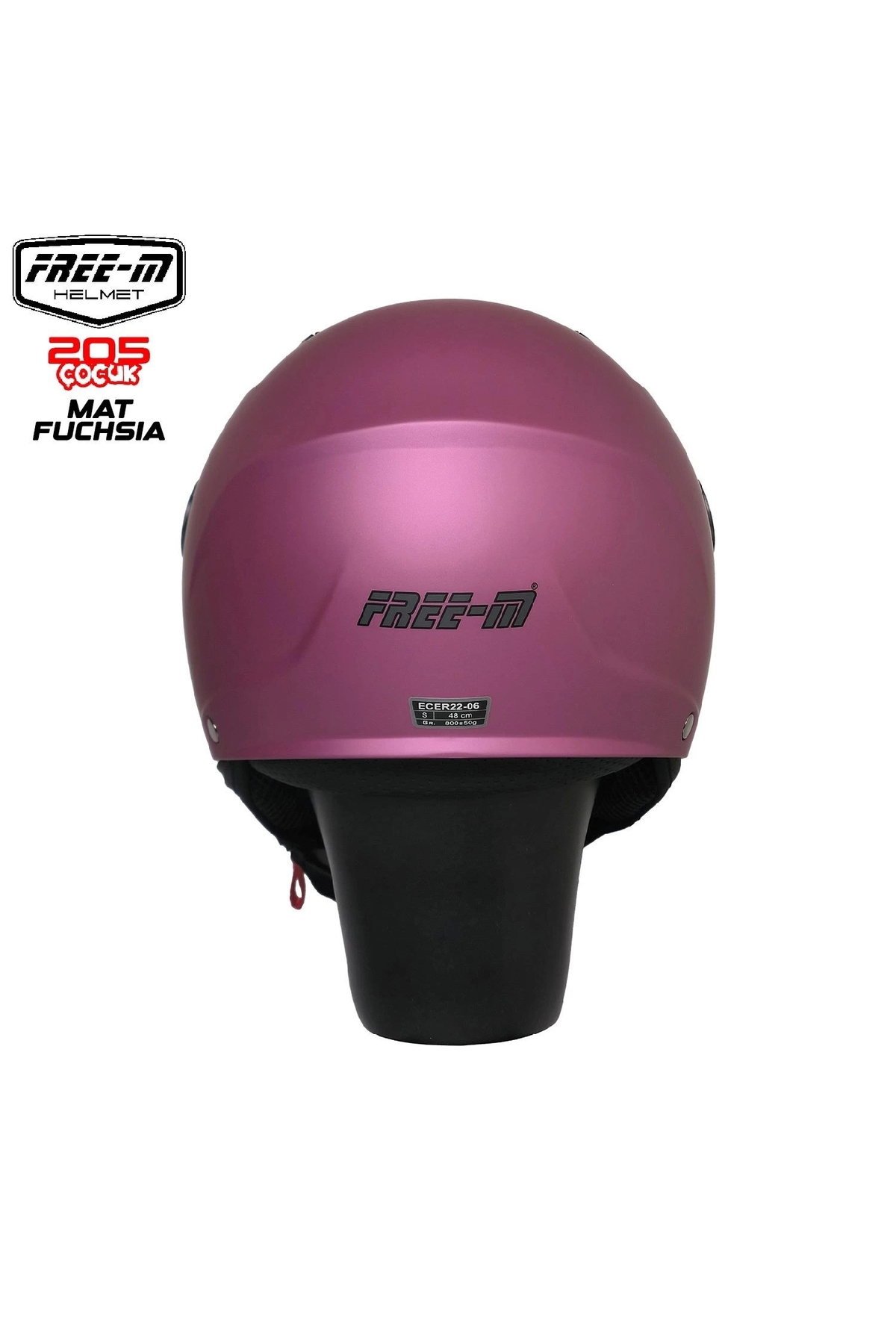 Free-M 205 MAT FUŞYA YARIM ÇOCUK KASKI - Fiyatı, Yorumları