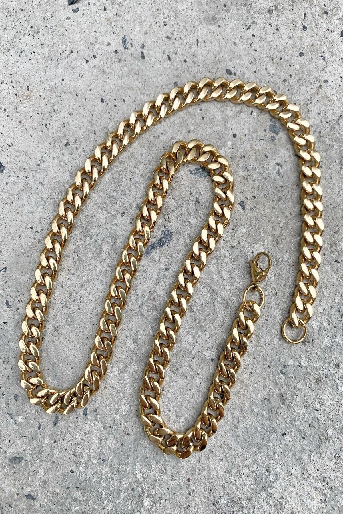 JEWELRY Gold Chain 6mm Zincir. Cadena