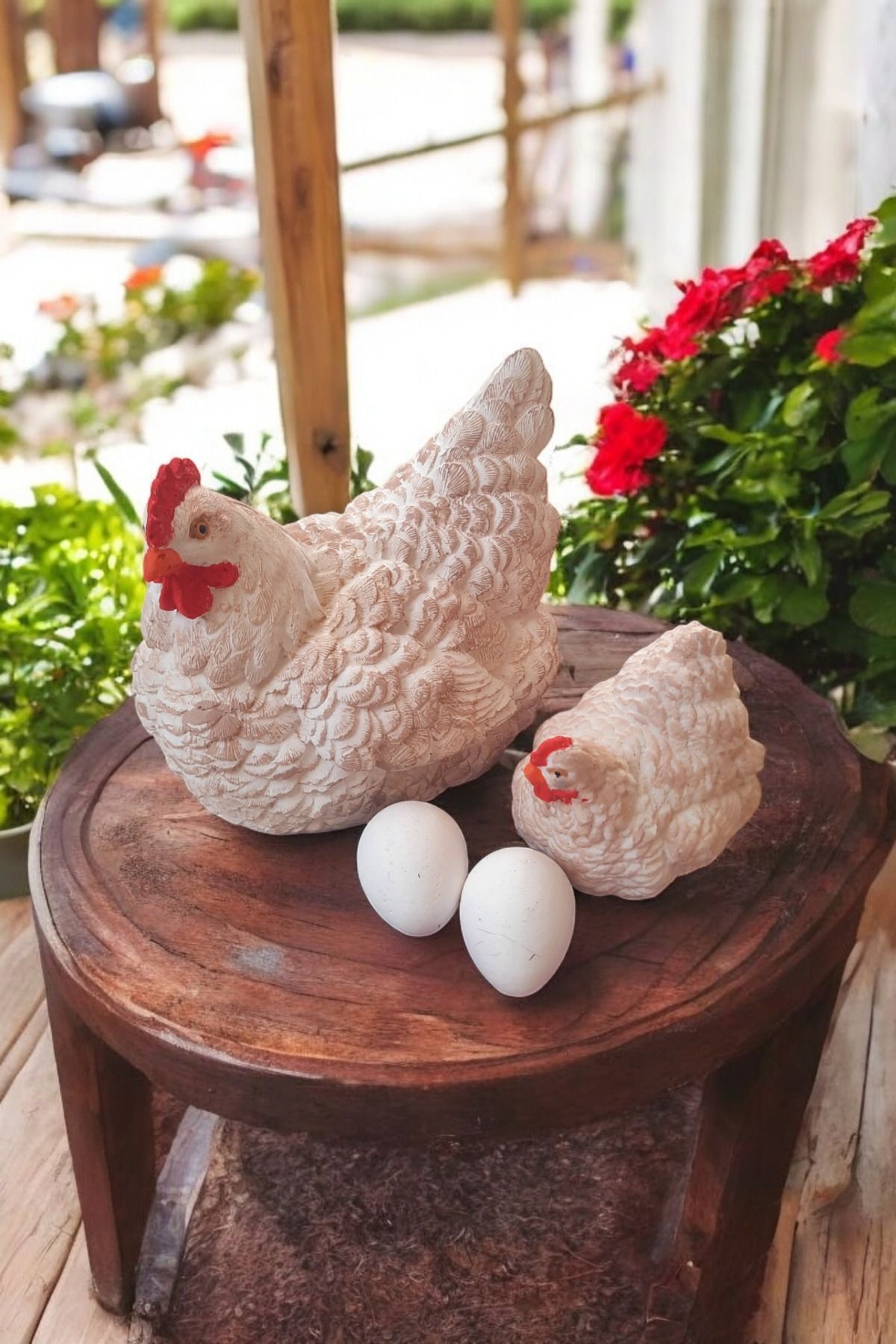 SerenityHaven 2'li tavuk minik yumurtalı set