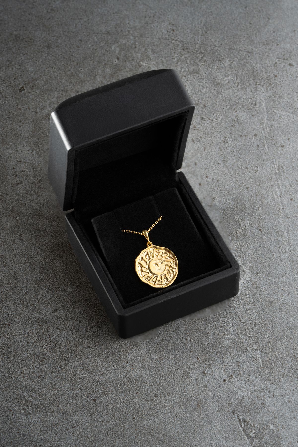 Silvano Jewelry 925 Ayar Gümüş Işıklı Kutuda Güneş Kolye