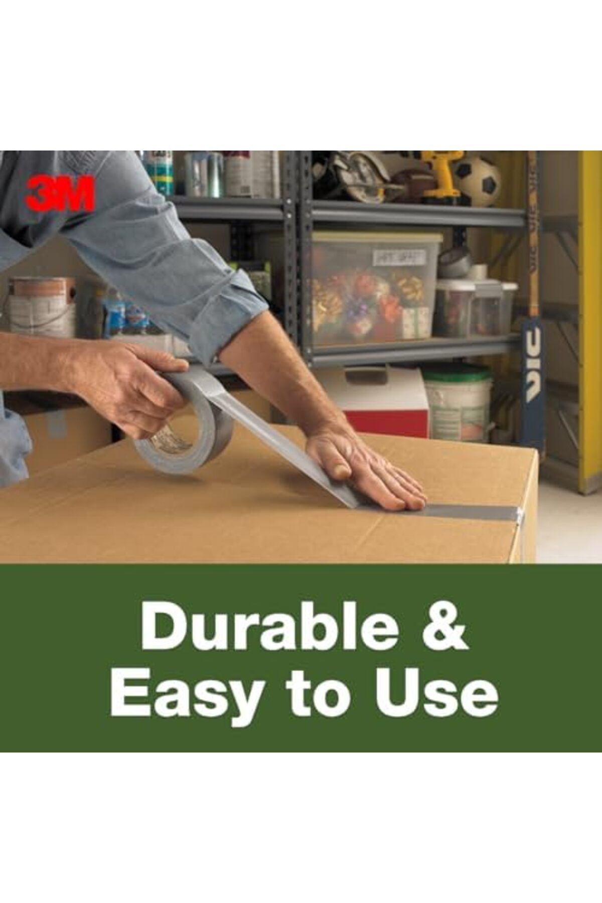 3M-Basic Duct Tape, 1.88 inches by 55 yards, 1055, 1 roll 8
