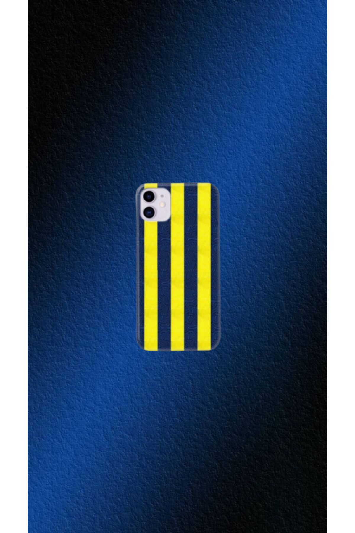 cover shopp Sarı-Lacivert Desenli Kılıf Tasarımı-1 IP 11