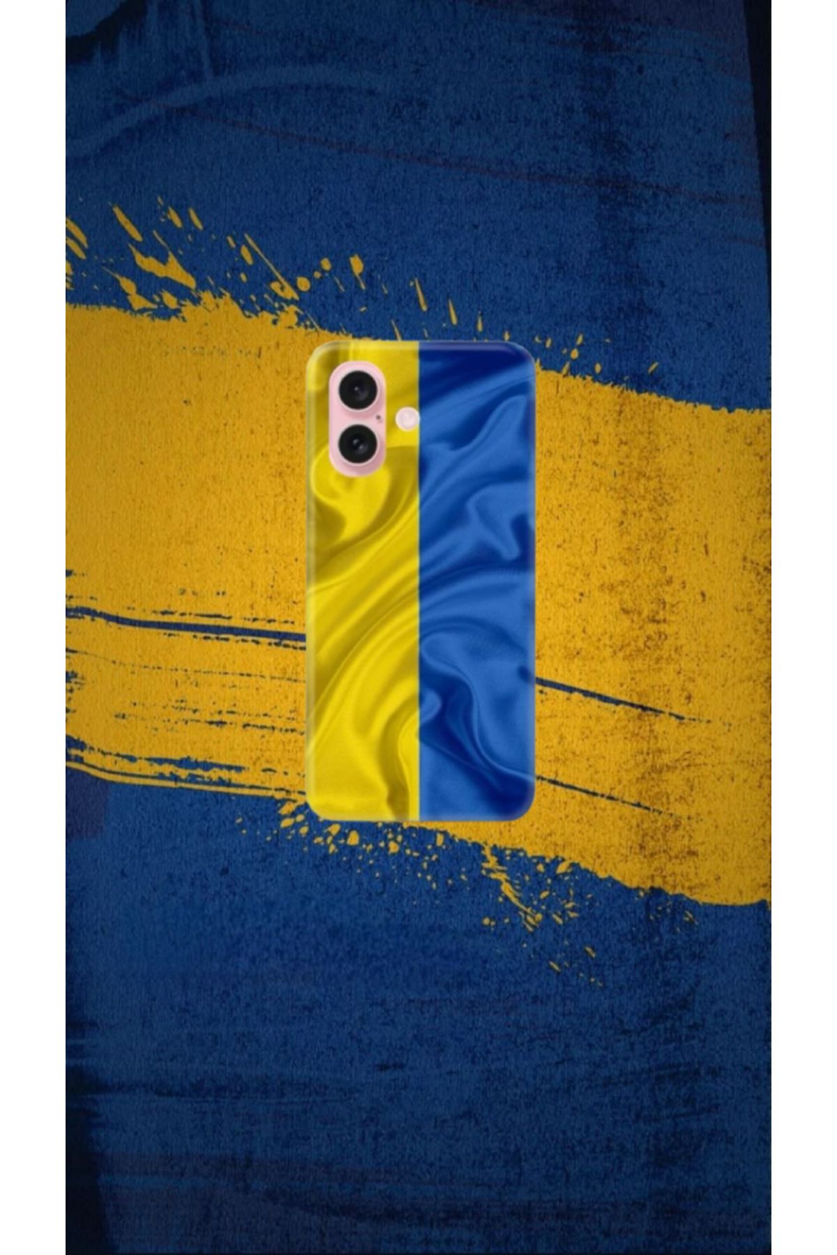 cover shopp Sarı-Lacivert Desenli Kılıf Tasarımı-4 IP 16
