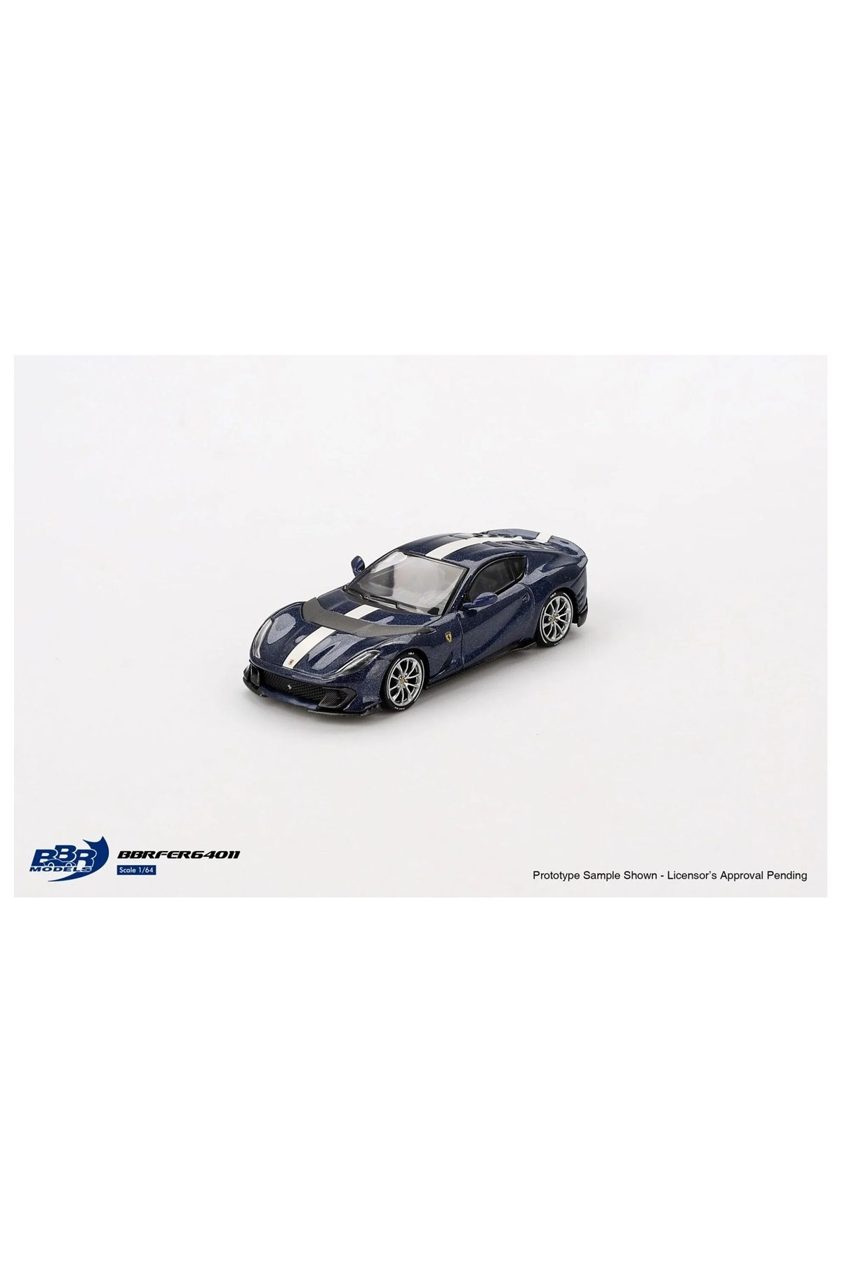 alpmodel Mini GT 1/64 BBR Ferrari 812 Competizione Blu Tour De France BBRFER64011