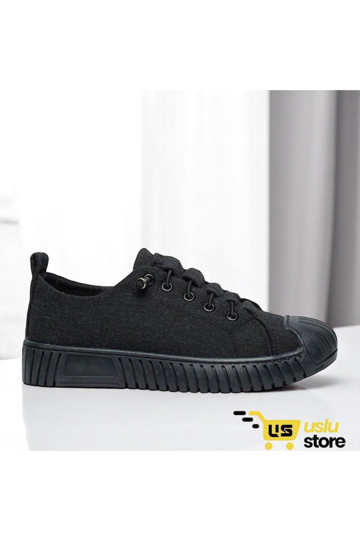 USLU Kadın Lastik Bağcıklı Rahat Spor Ayakkabı Sneaker