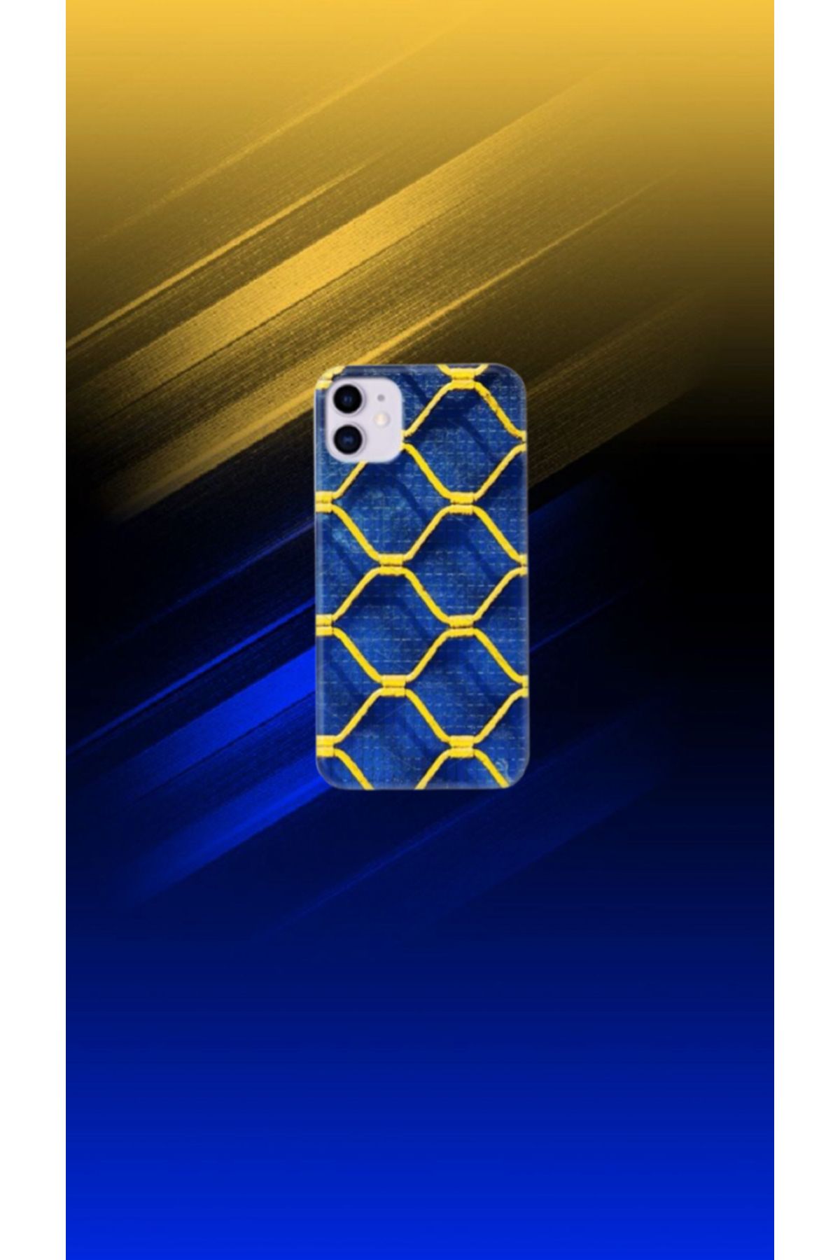cover shopp Sarı-Lacivert Desenli Kılıf Tasarımı-4 IP 12