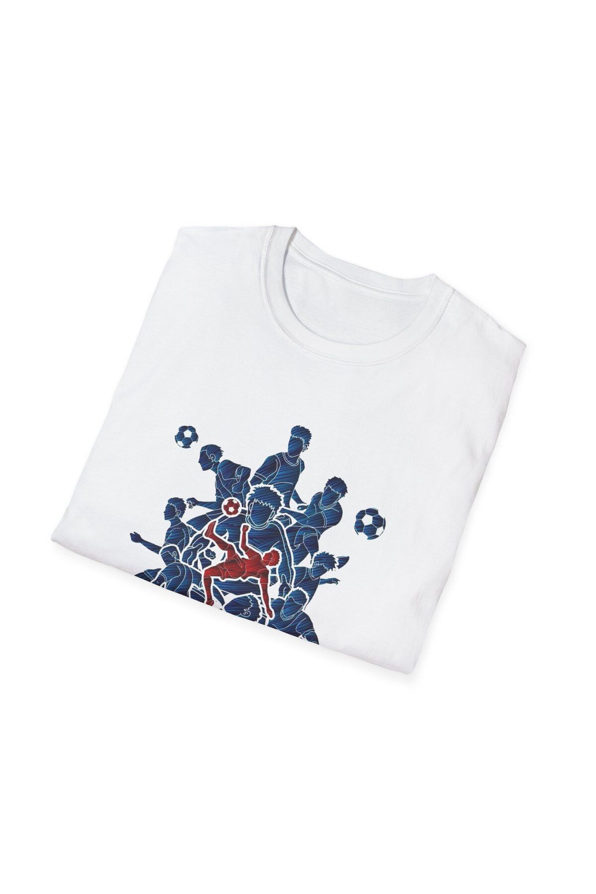 LADİJİTAL BASKI ÇÖZÜMLERİ Futbol Baskılı Beyaz T-shirt