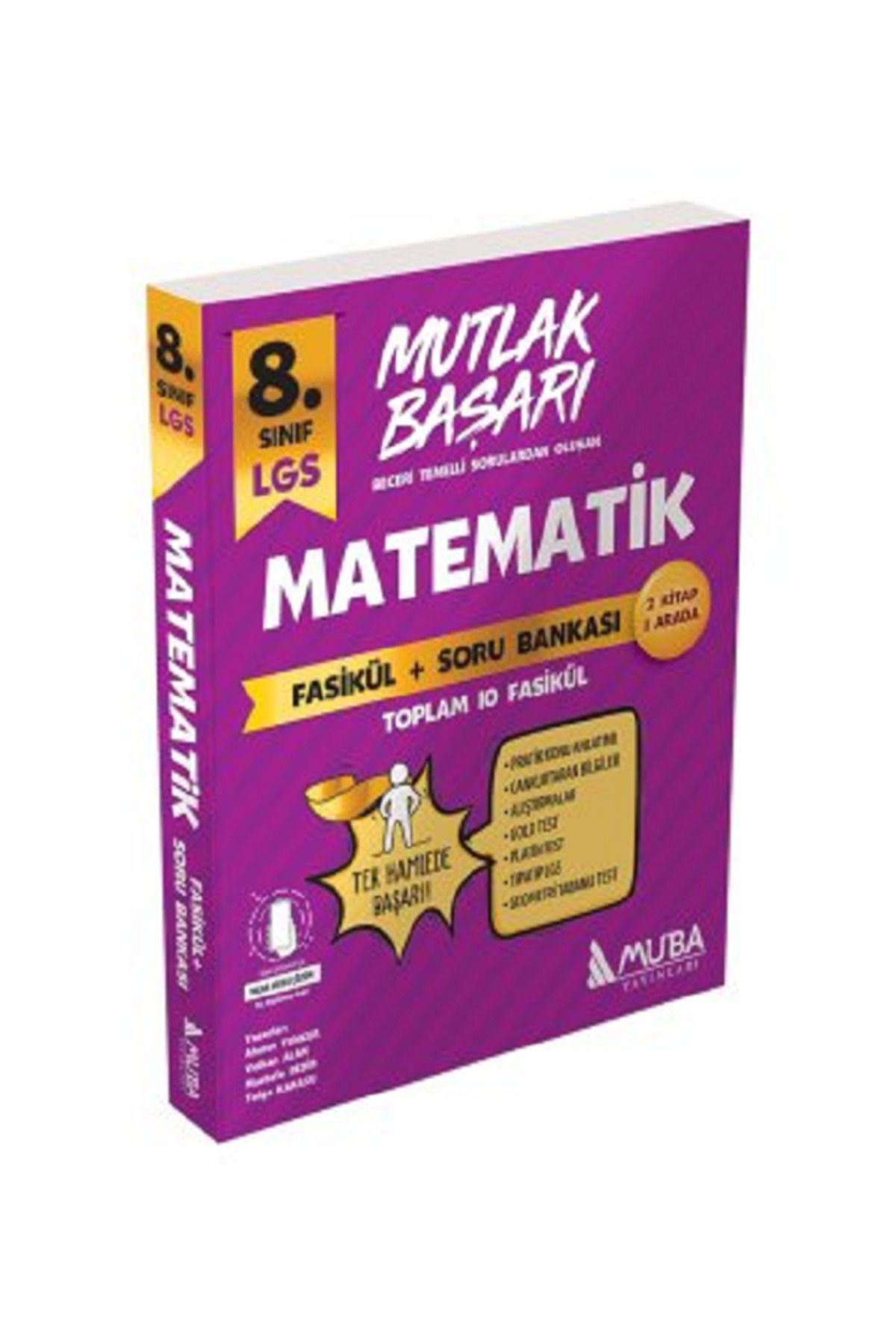Evrensel İletişim Yayınları 8.Sınıf MUBA Mutlak Başarı Matematik Fasikül + Soru Bankası / Toplam 10 Fasikül / 2 Kitap 1 Arada