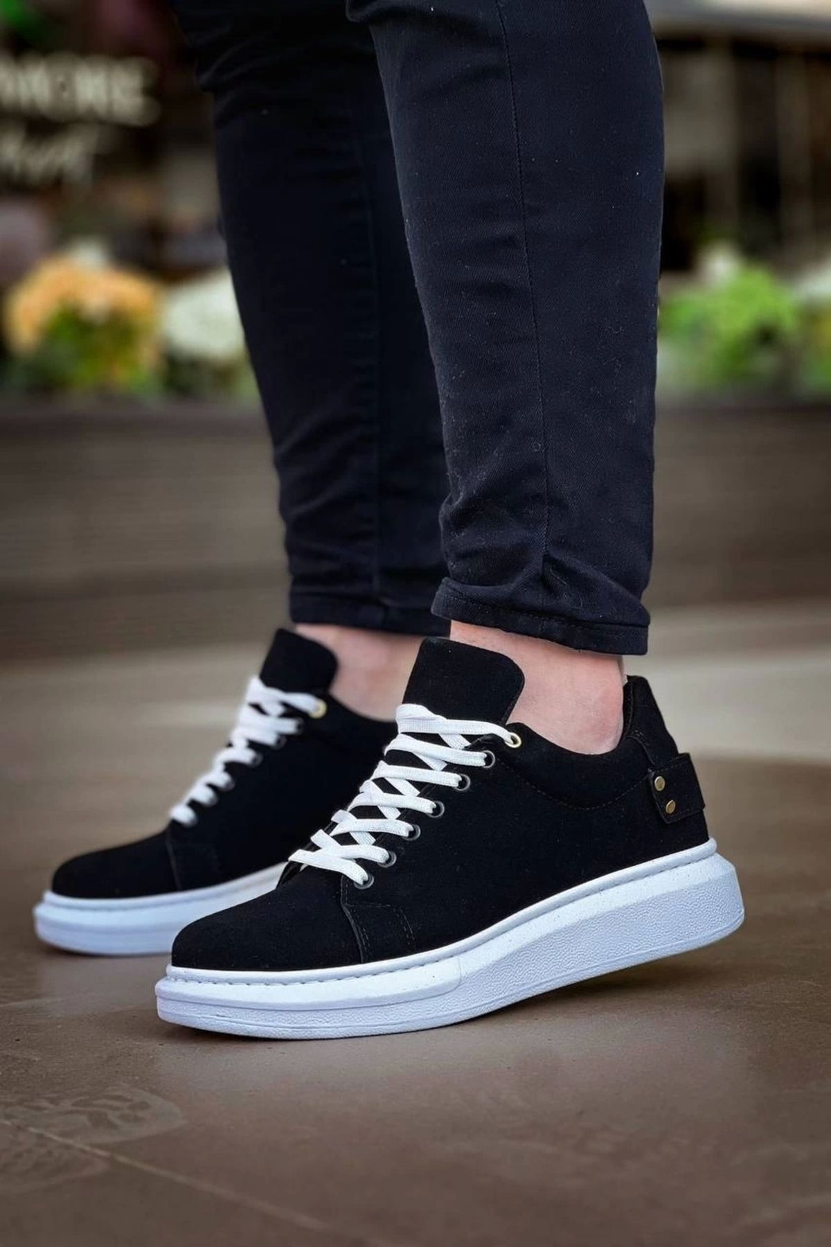 BellevieStore KB047 Kuback Siyah Süet Günlük Erkek Ayakkabı