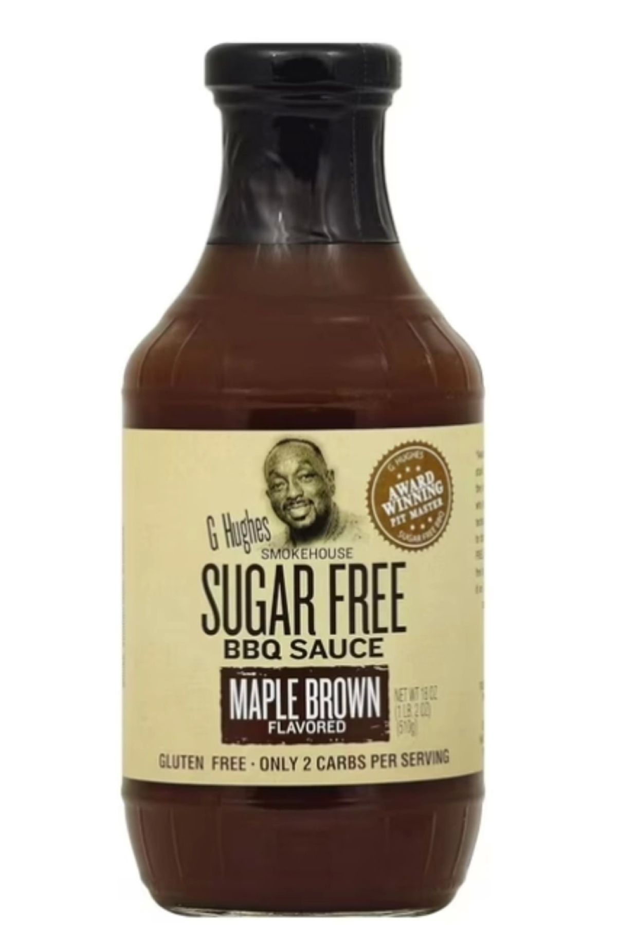 G Hughes Sugar Free Bbq Sauce Maple Brown 510 gr