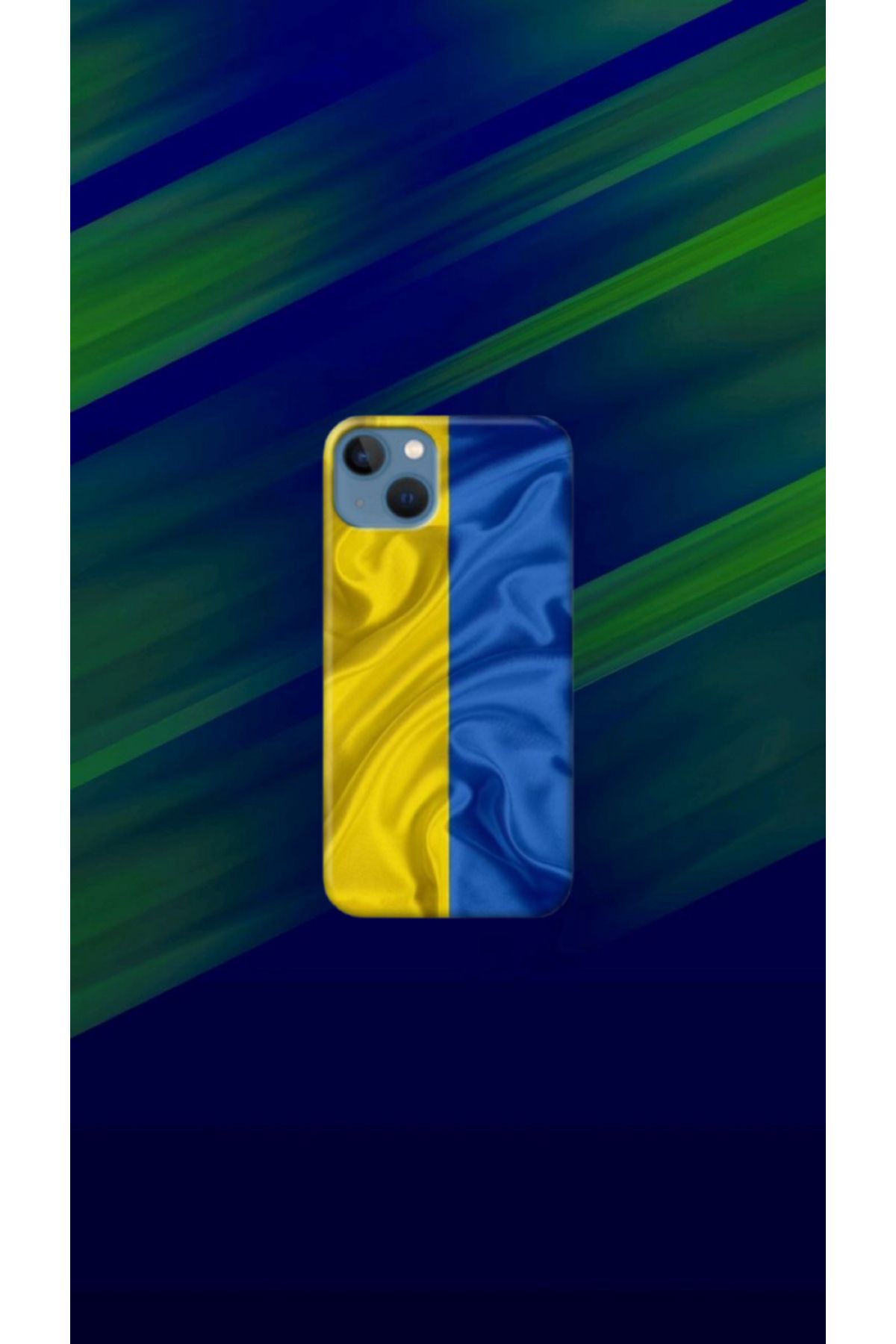 cover shopp Sarı-Lacivert Desenli Kılıf Tasarımı-7 IP 13