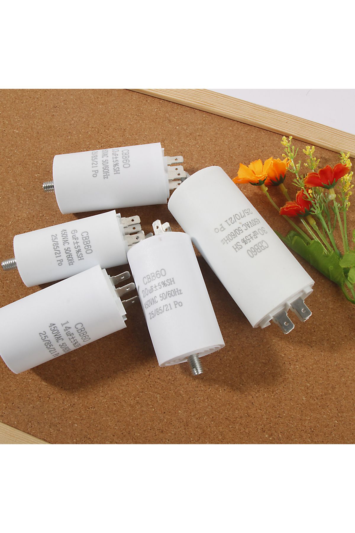 Choice-60uf Cbb60 Starting Capacitor 450v Double Insert Electric Replacement Motor Run Capacitors With Scre 5