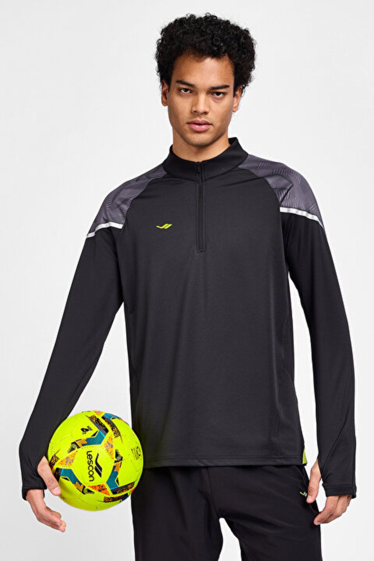 Lescon Erkek Futbol Yarım Fermuarlı Sweatshirt 25B-1032