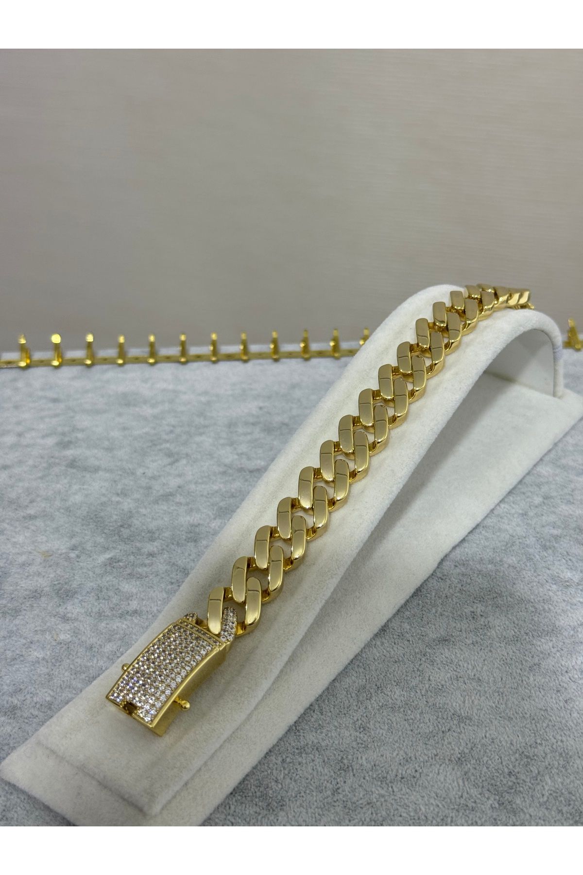 XUPING JEWELRY 18K halkalı zirkon taşlı çelik bileklik paslanmaz kararmaz