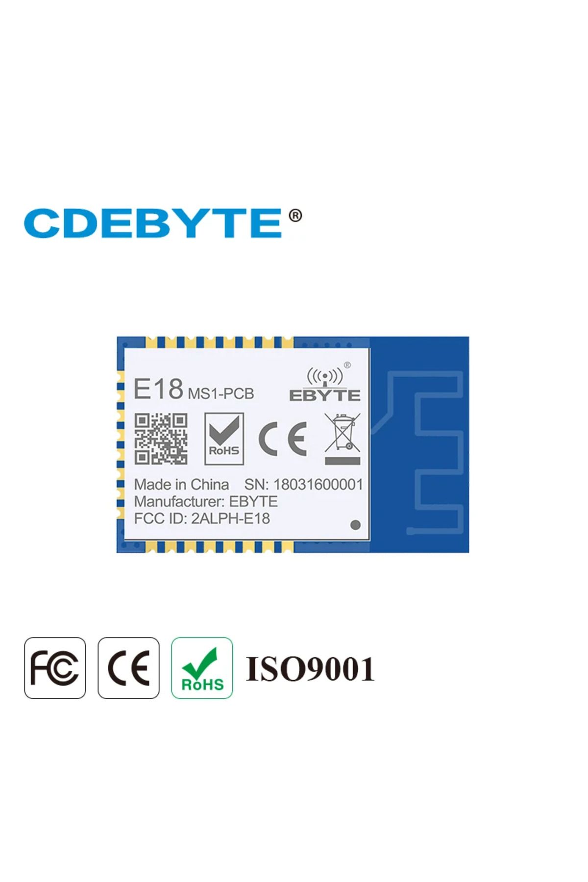 Choice-E18-MS1-PCB CC2530 ZigBee Module 8051 MCU 2.4GHz IO Ad Hoc Mesh Network Router Terminal Coordinat... 1
