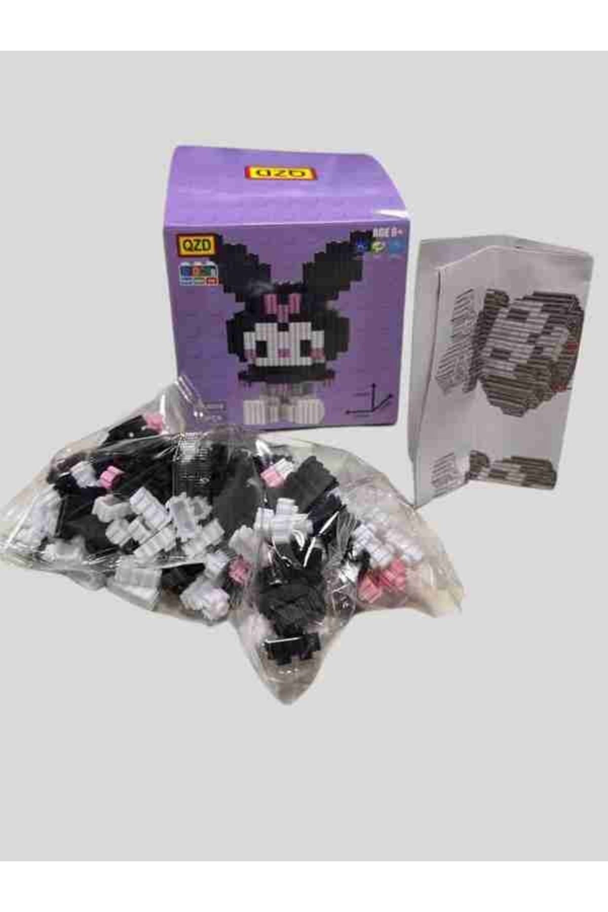 EMAON Kuromi Mini Blok Oyuncak 3D Karakter, 480-650 Parça, LEGO Uyumlu, Çocuk ve Koleksiyoncu Yapı Seti