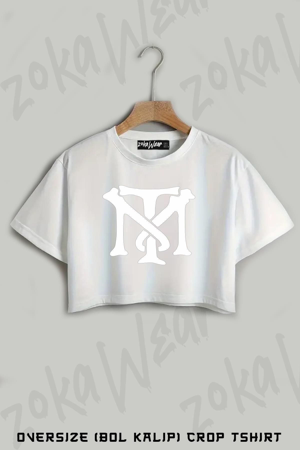 ZOKAWEAR ScarfaceTony Montana 2 Baskılı Oversize Crop T-Shirt